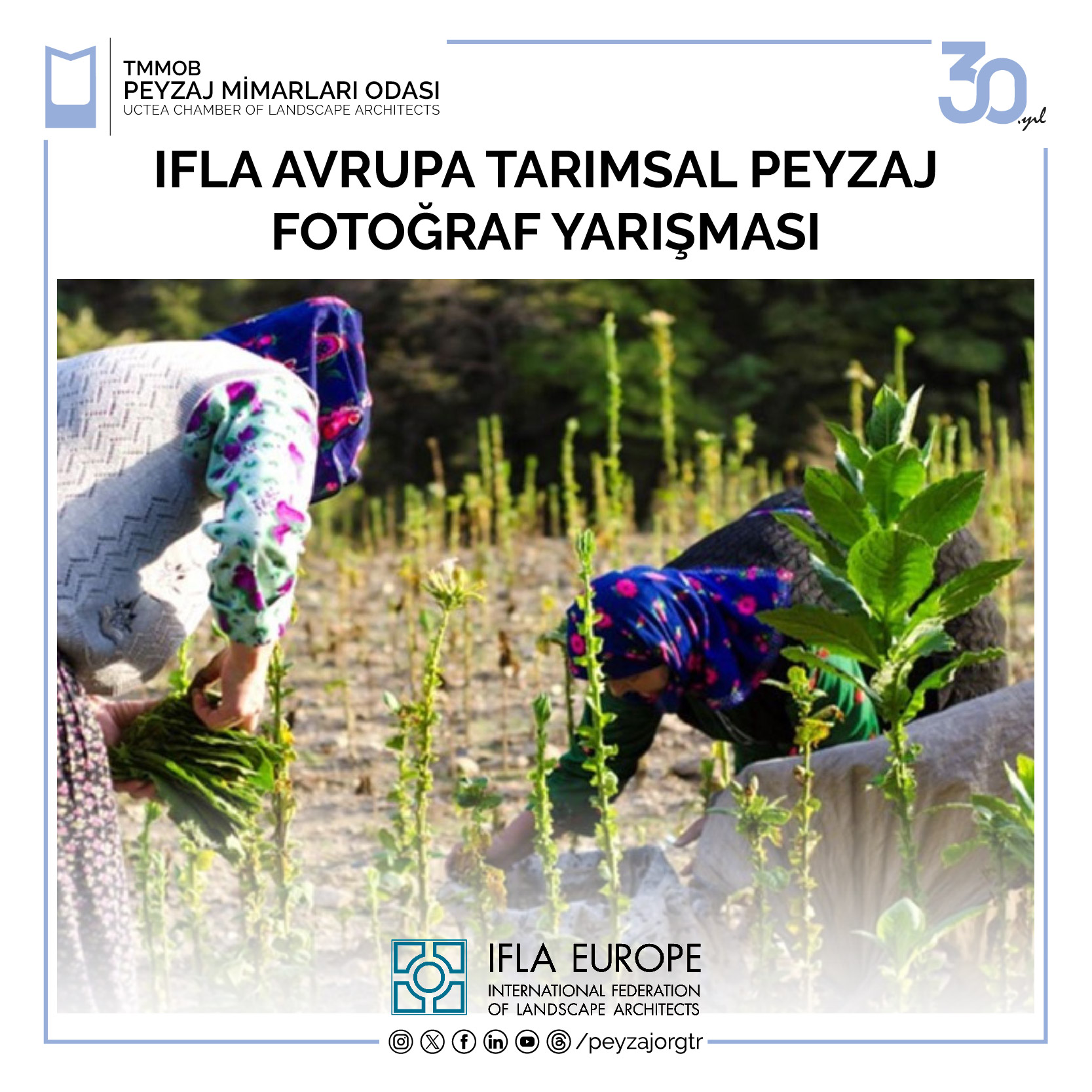 YARIŞMA | IFLA AVRUPA TARIMSAL PEYZAJ FOTOĞRAF YARIŞMASI