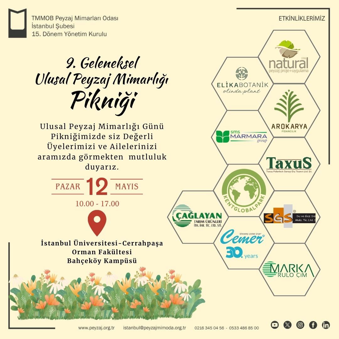 9. GELENEKSEL PİKNİK ETKİNLİĞİMİZE DAVETLİSİNİZ…