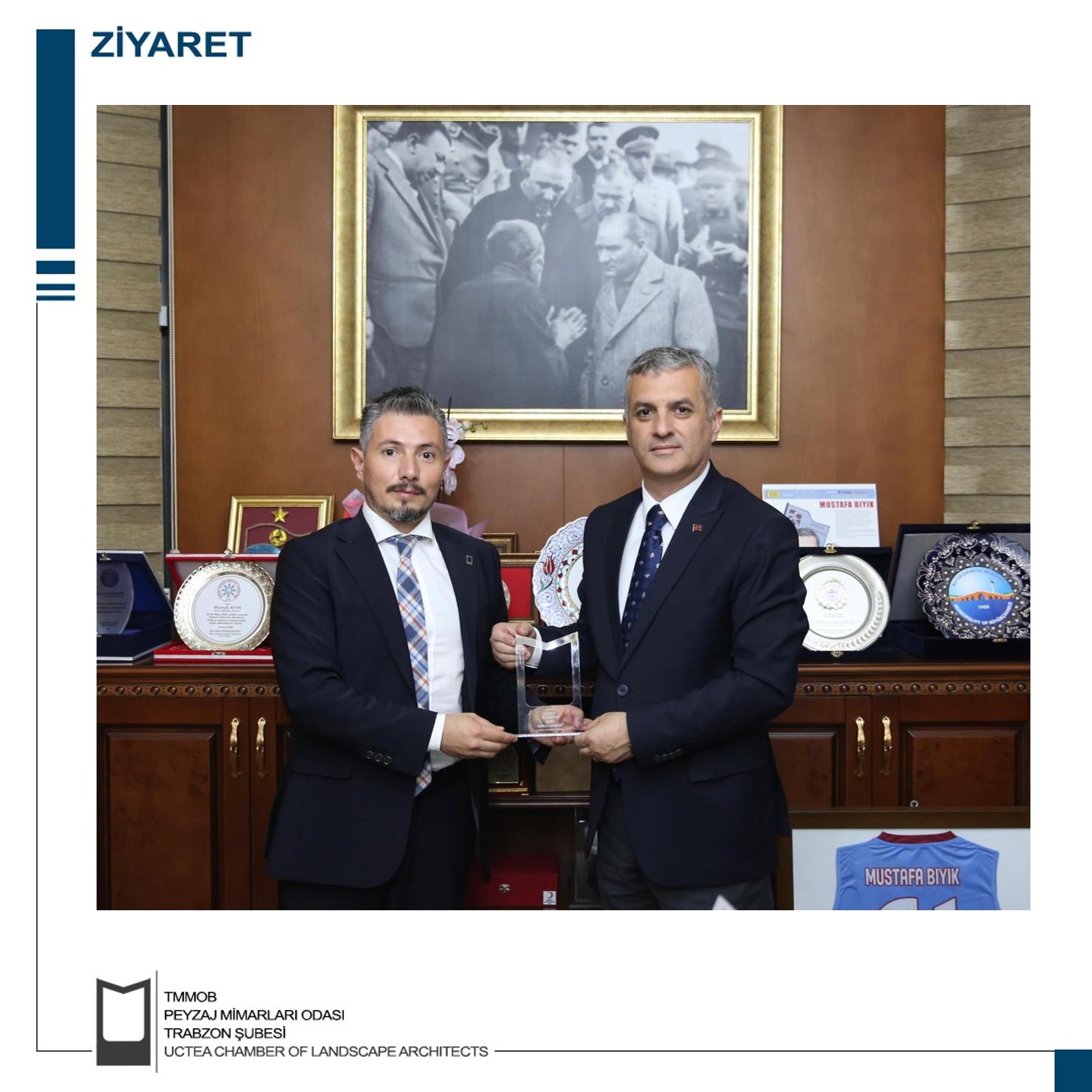 TRABZON YOMRA BELEDİYE BAŞKANI SN. MUSTAFA BIYIK MAKAMINDA ZİYARET EDİLDİ.