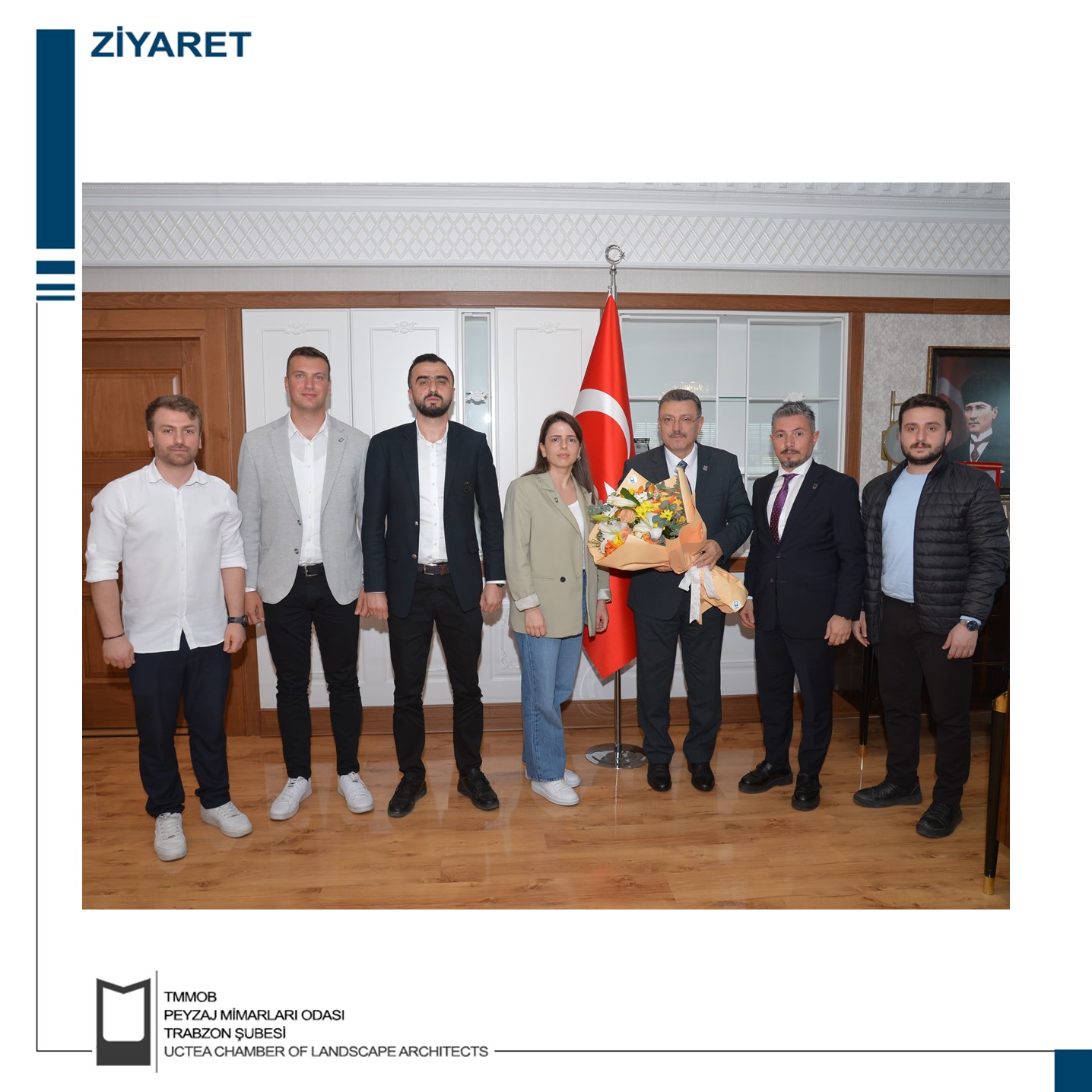 TRABZON BÜYÜKŞEHİR BELEDİYE BAŞKANI SN. AHMET METİN GENÇ MAKAMINDA ZİYARET EDİLDİ.