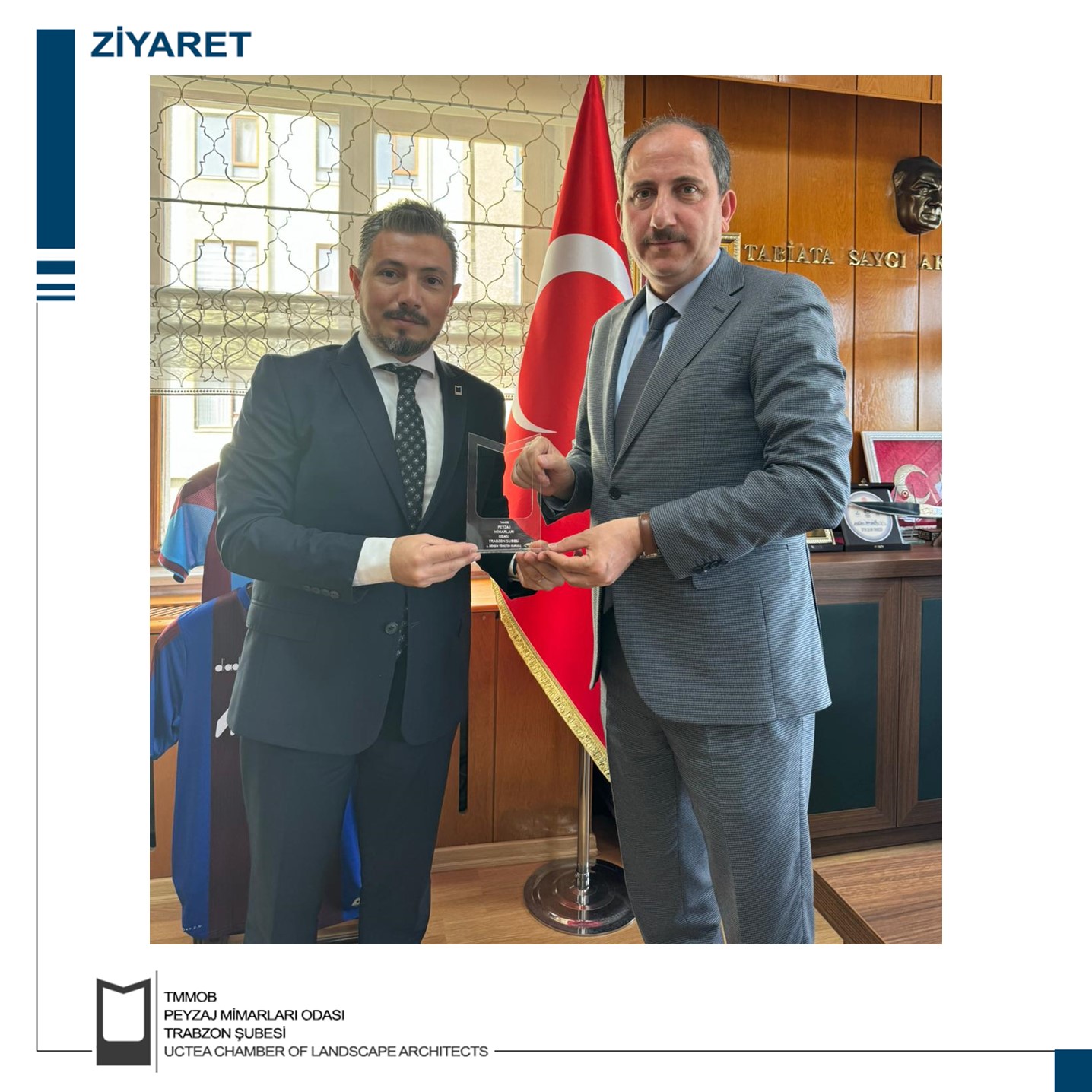 ZİYARET | TRABZON ORMAN BOLGE MÜDÜRÜ SN. EMİN YILMAZ MAKAMINDA ZİYARET EDİLDİ.