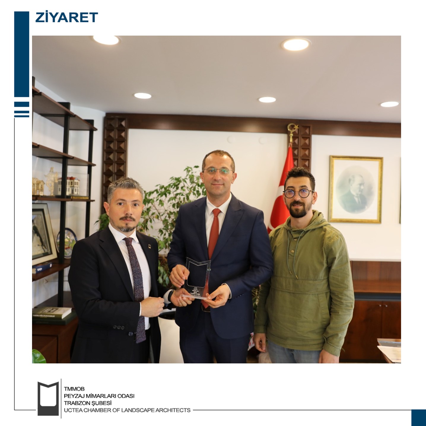 TRABZON AKÇAABAT BELEDİYE BAŞKANI SN. OSMAN NURİ EKİM MAKAMINDA ZİYARET EDİLDİ.