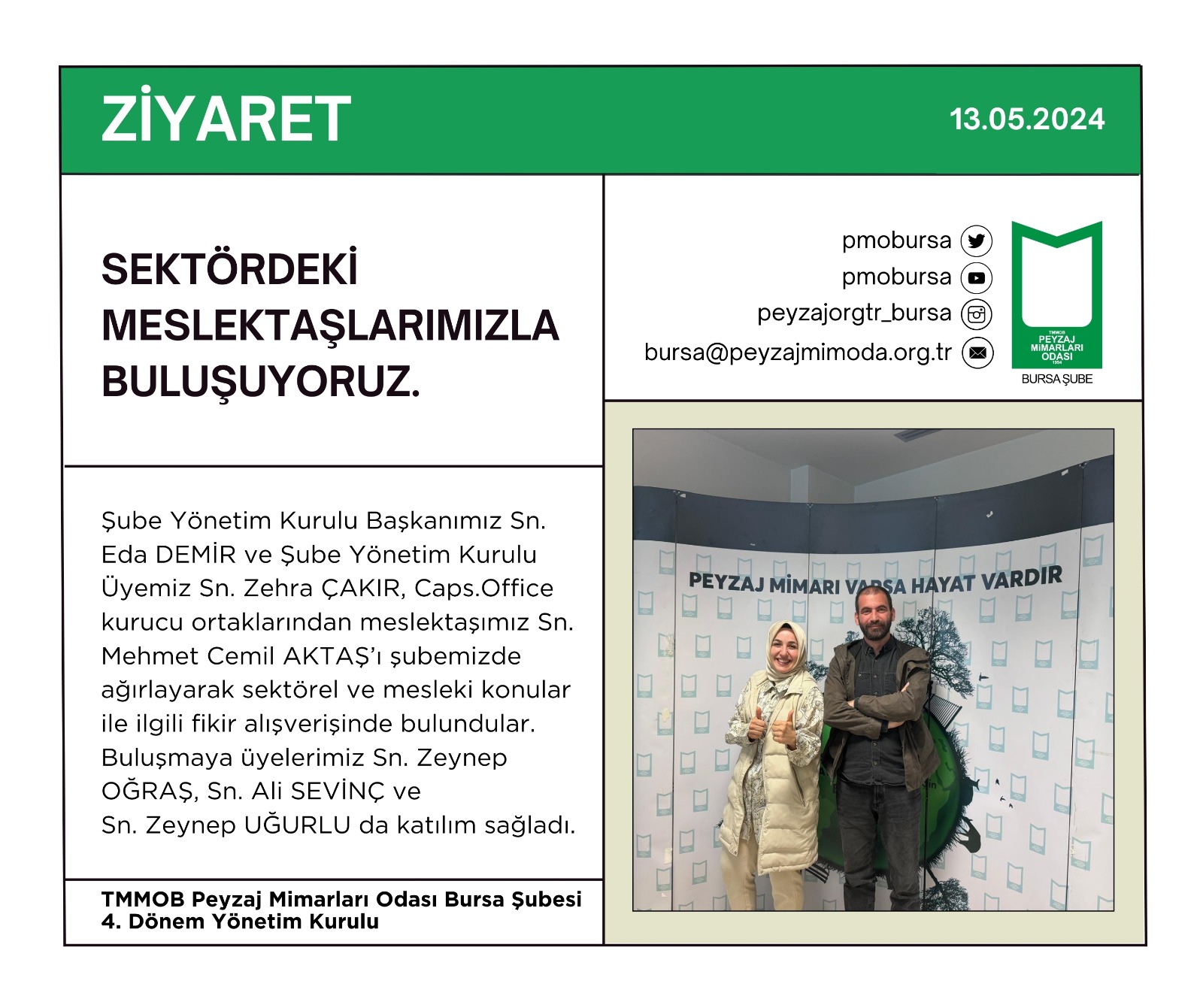 ZİYARET | SEKTÖRDEKİ MESLEKTAŞLARIMIZLA BULUŞUYORUZ.
