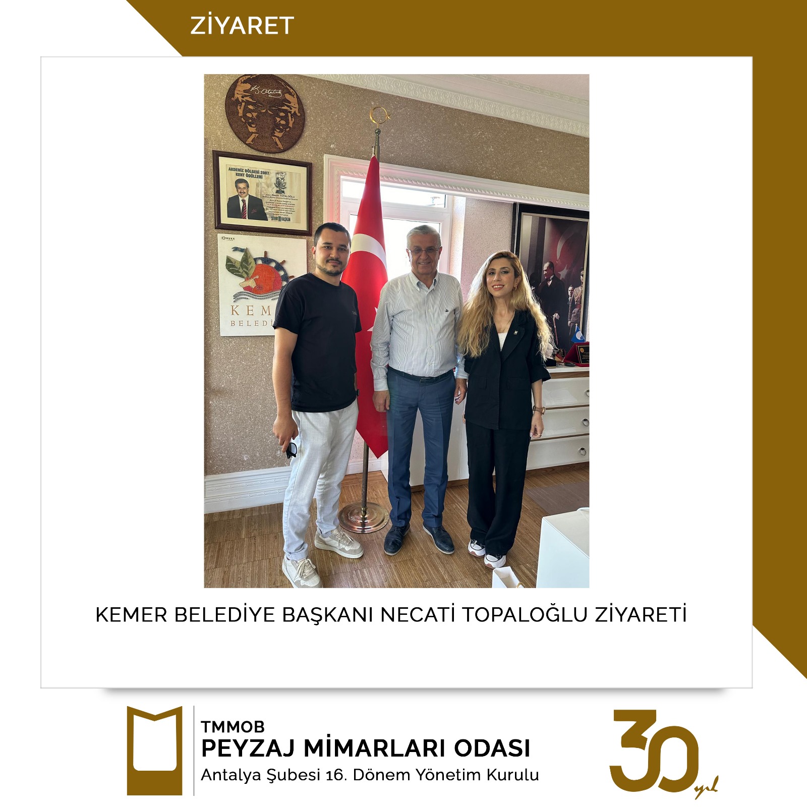 KEMER BELEDİYESİ BAŞKANI NECATİ TOPALOĞLU ZİYARETİ