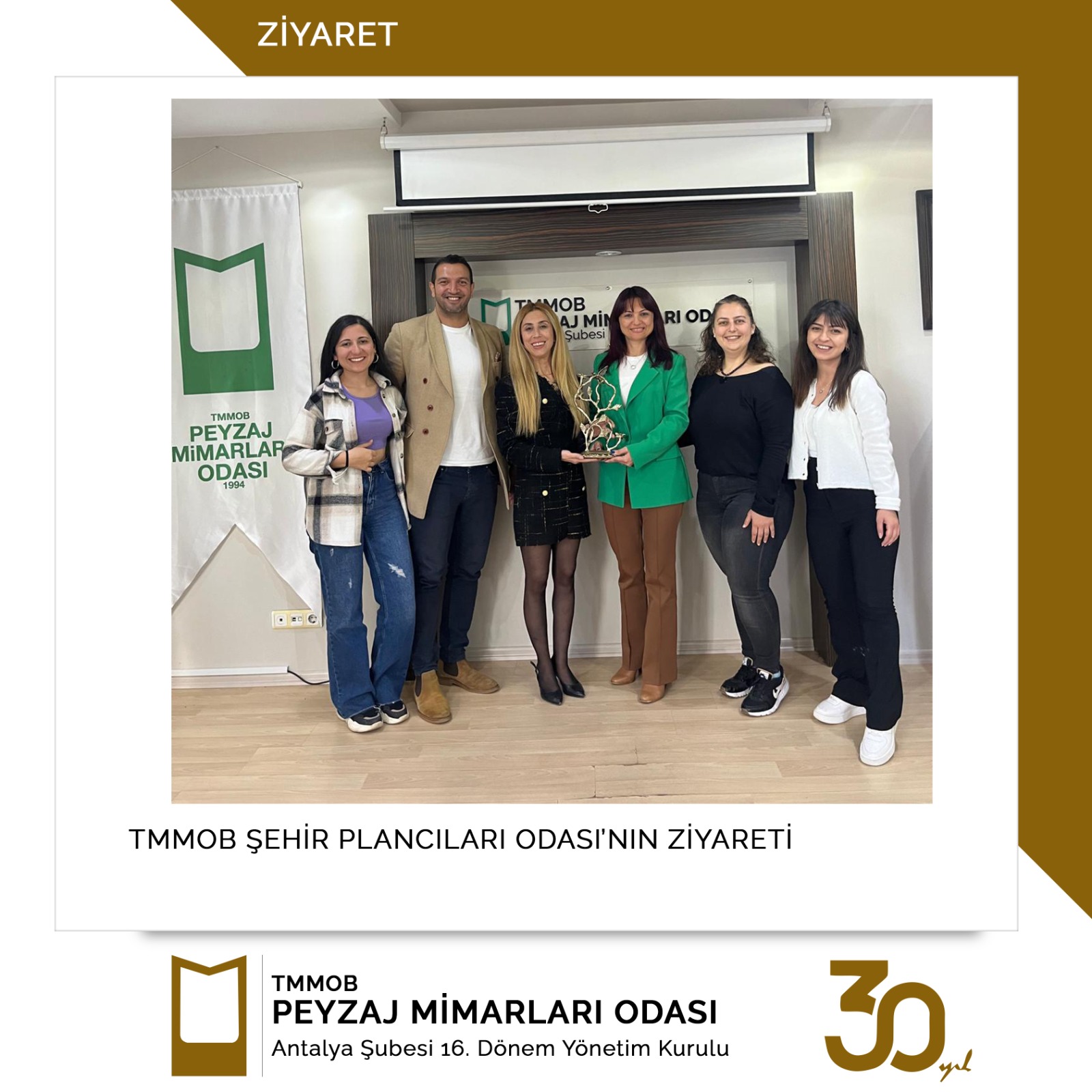 TMMOB ŞEHİR PLANCILARI ODASI YÖNETİM KURULU’NUN ZİYARETİ