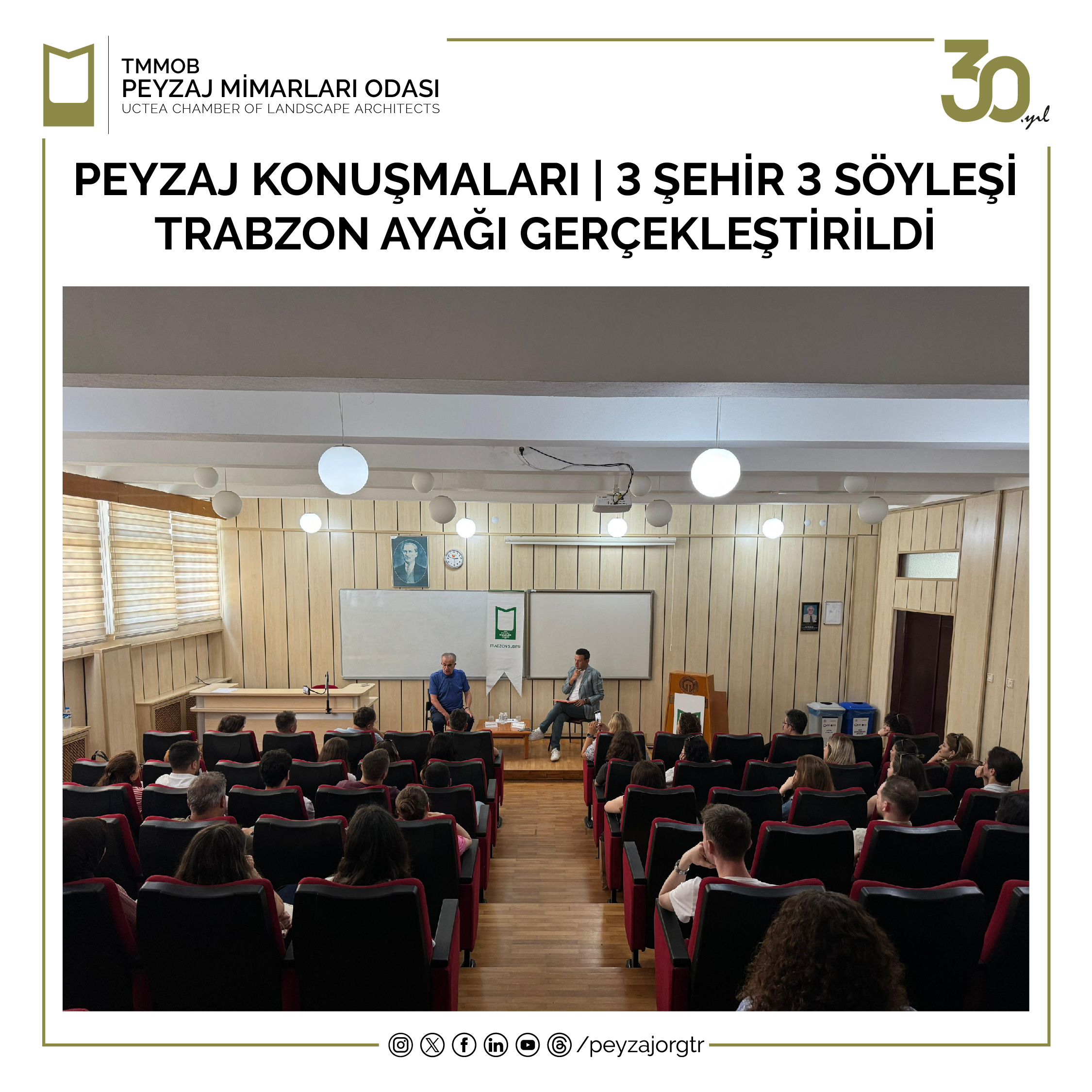 PEYZAJ KONUŞMALARI | 3 ŞEHİR 3 SÖYLEŞİ TRABZON AYAĞI GERÇEKLEŞTİRİLDİ