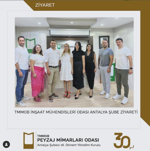 TMMOB İNŞAAT MÜHENDİSLERİ ODASI ANTALYA ŞUBESİ YÖNETİM KURULU’NUN ZİYARETİ