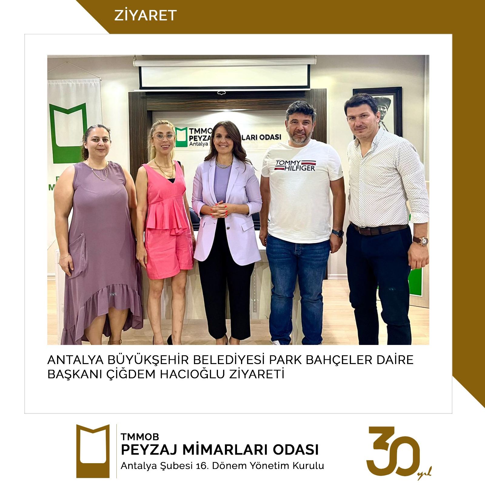 ANTALYA BÜYÜKŞEHİR BELEDİYESİ PARK BAHÇELER DAİRE BAŞKANI ÇİĞDEM HACIOĞLU ZİYARETİ
