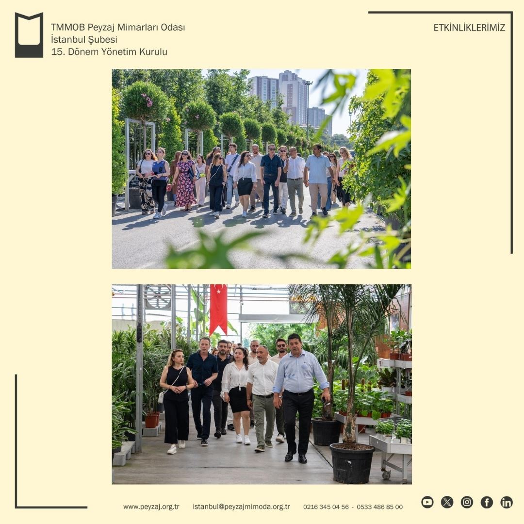 ŞOV BAHÇELERİ: YARATICI TASARIMLARI VE UYGULAMALARI SÖYLEŞİMİZİ VE FİDANLIK TEKNİK GEZİMİZİ GERÇEKLEŞTİRDİK