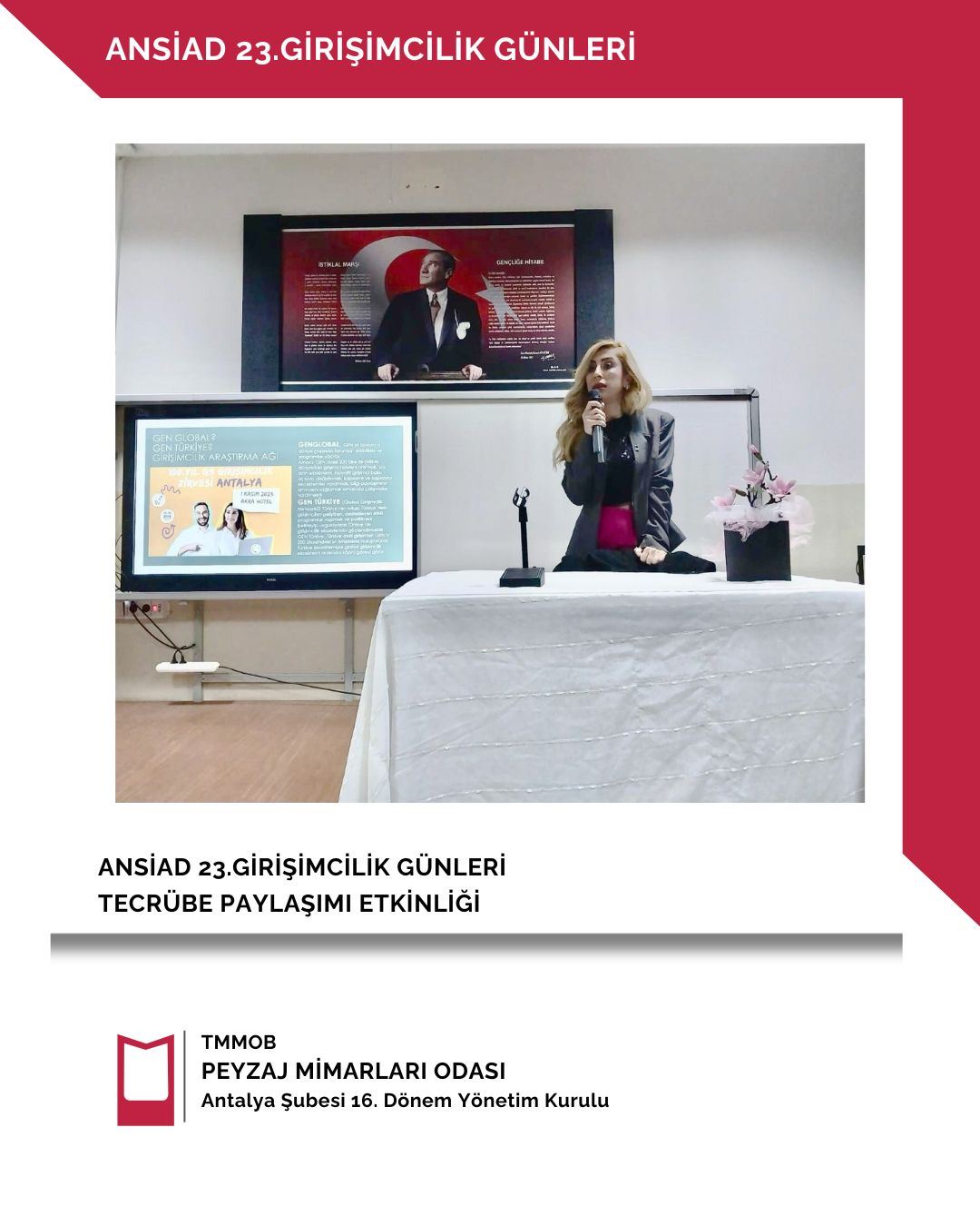 ANSİAD 23.GİRİŞİMCİLİK GÜNLERİ TECRÜBE PAYLAŞIMI ETKİNLİĞİ-MURATPAŞA TÜRK TELEKOM ANADOLU LİSESİ