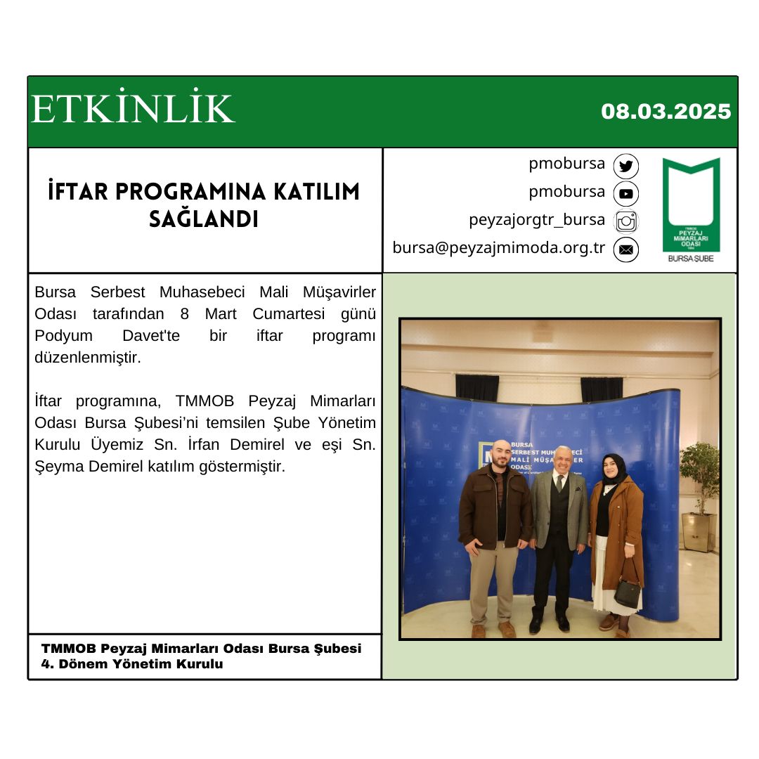ETKİNLİK | İFTAR PROGRAMINA KATILIM SAĞLANDI.