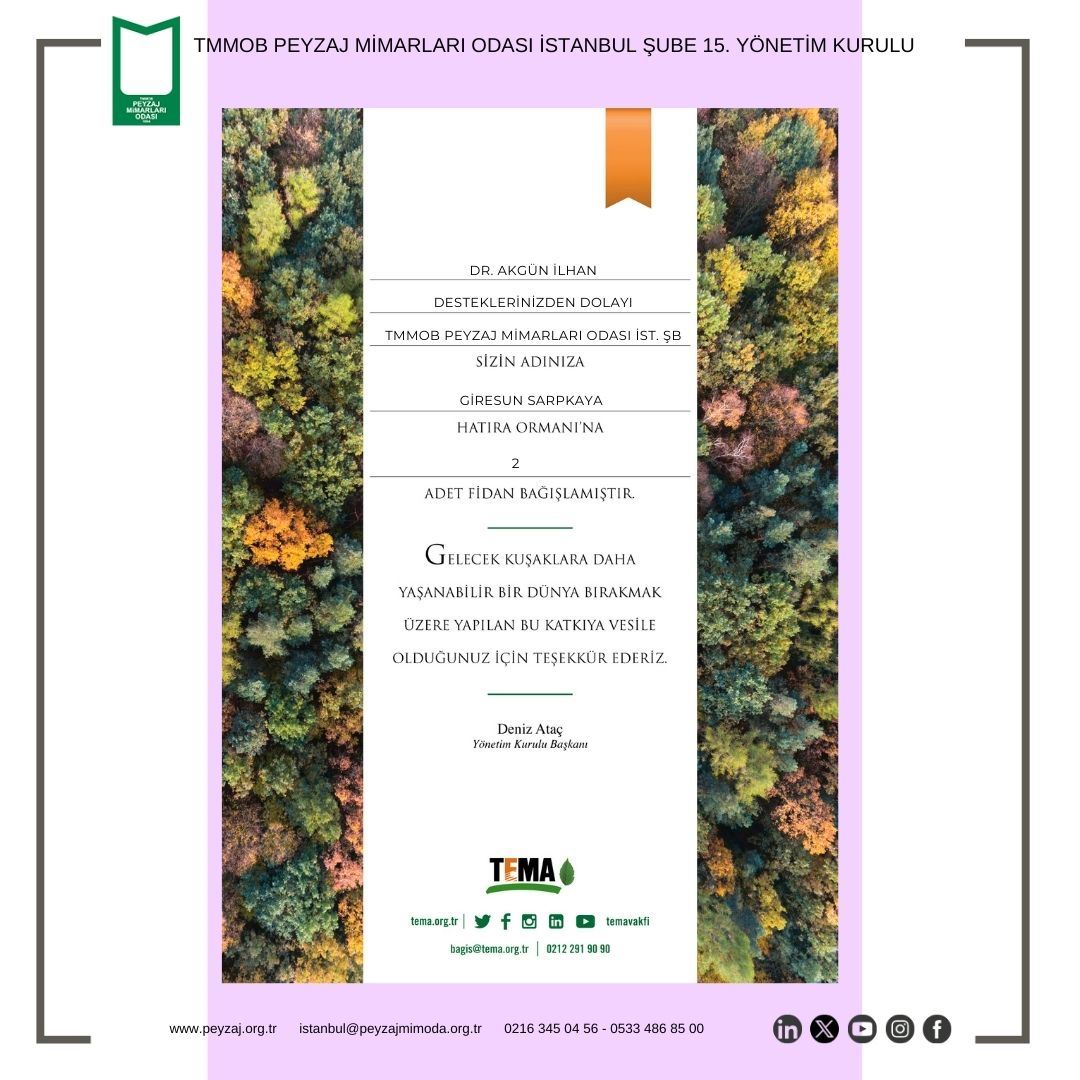 KENTLERDE SÜRDÜRÜLEBİLİR SU YÖNETİMİ SÖYLEŞİMİZİ GERÇEKLEŞTİRDİK.