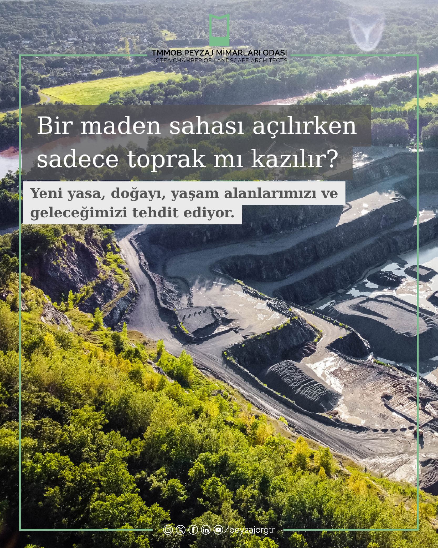 YENİ MADEN YASASIYLA DOĞAMIZ TEHDİT ALTINDA! ZEYTİNLİKLER, ORMANLAR, KORUMA ALANLARI VE YAŞAM ALANLARI RANTA AÇILIYOR!