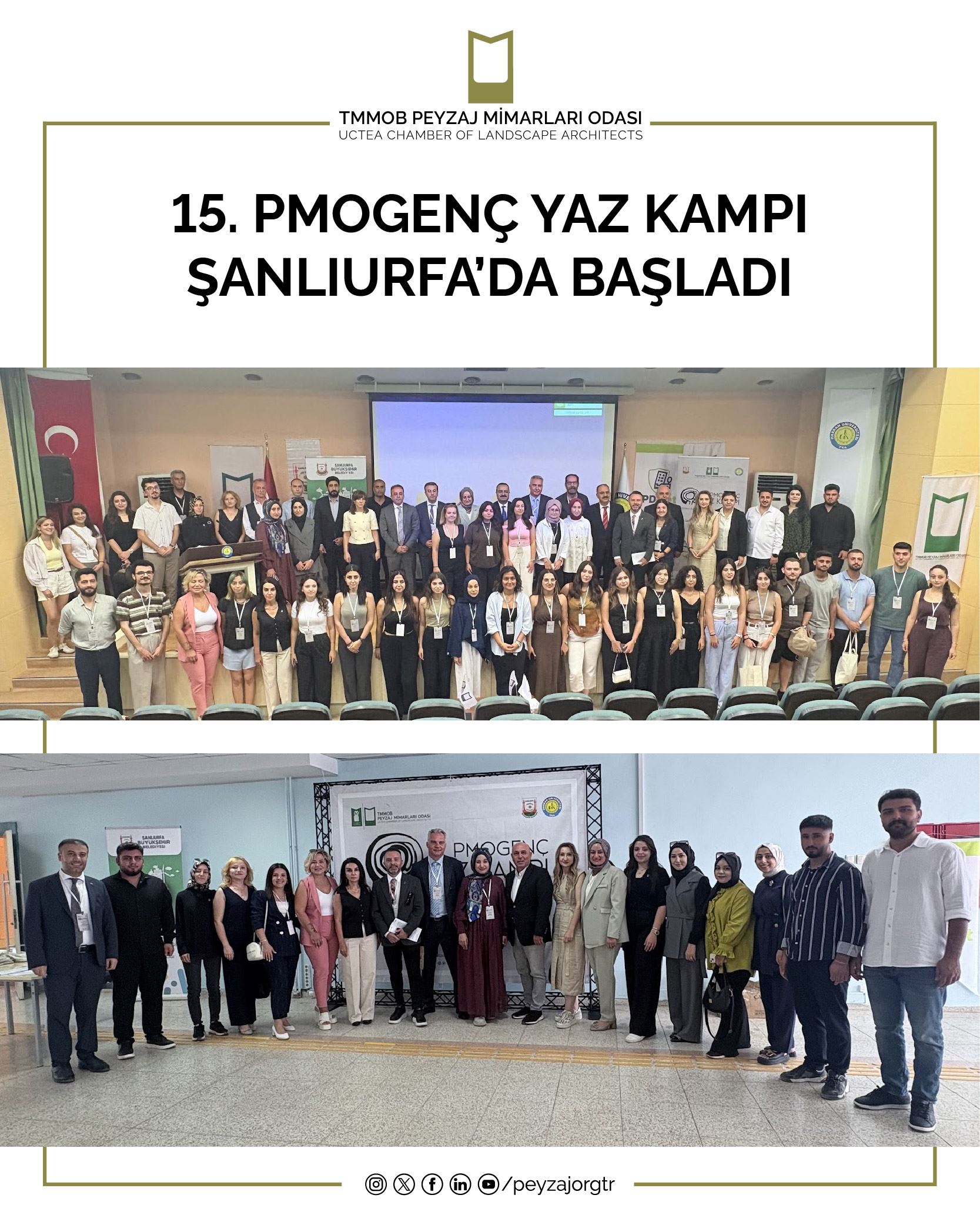 15. PMOGENÇ YAZ KAMPI ŞANLIURFA’DA BAŞLADI