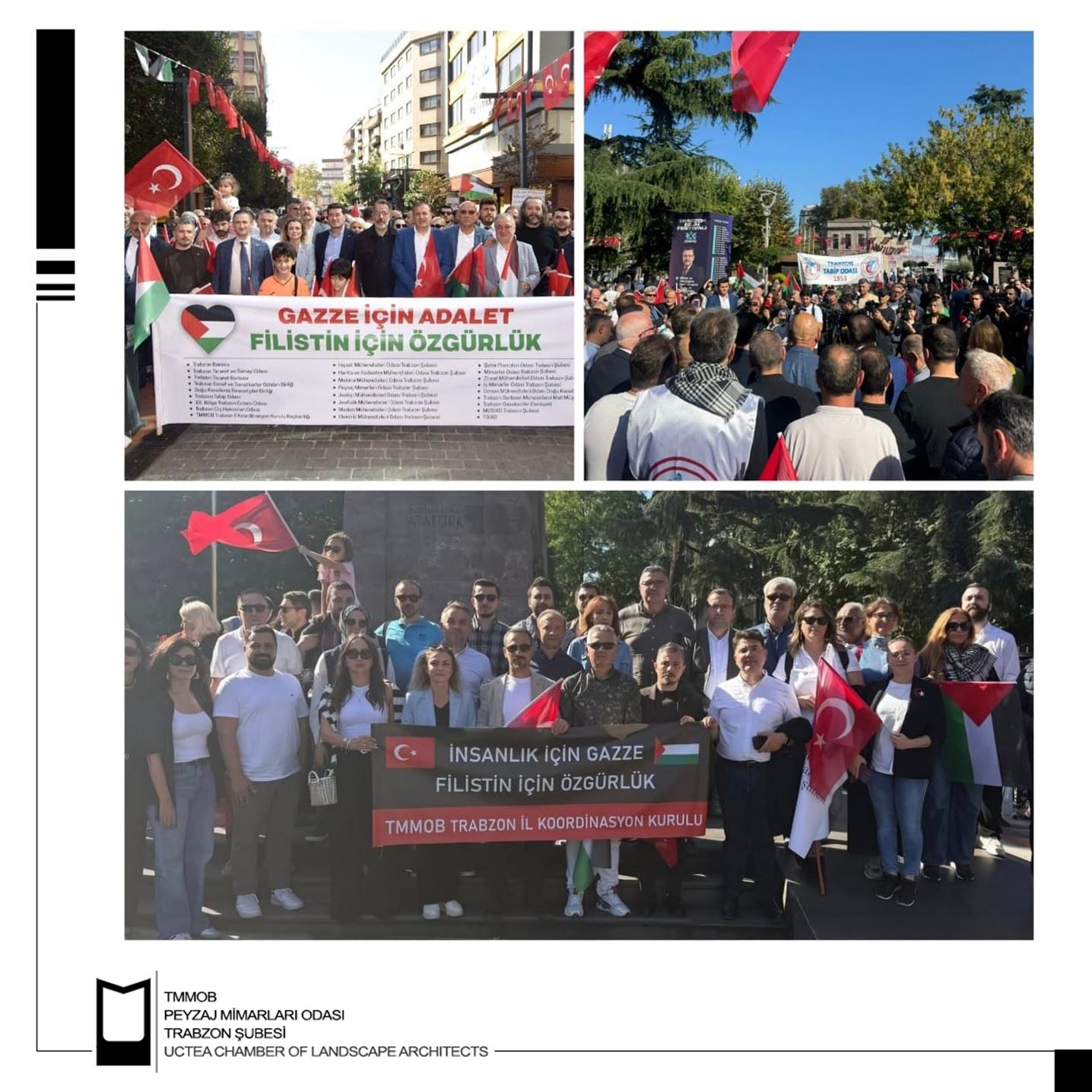 TRABZON İKK GAZZE İÇİN DESTEK YÜRÜŞÜ