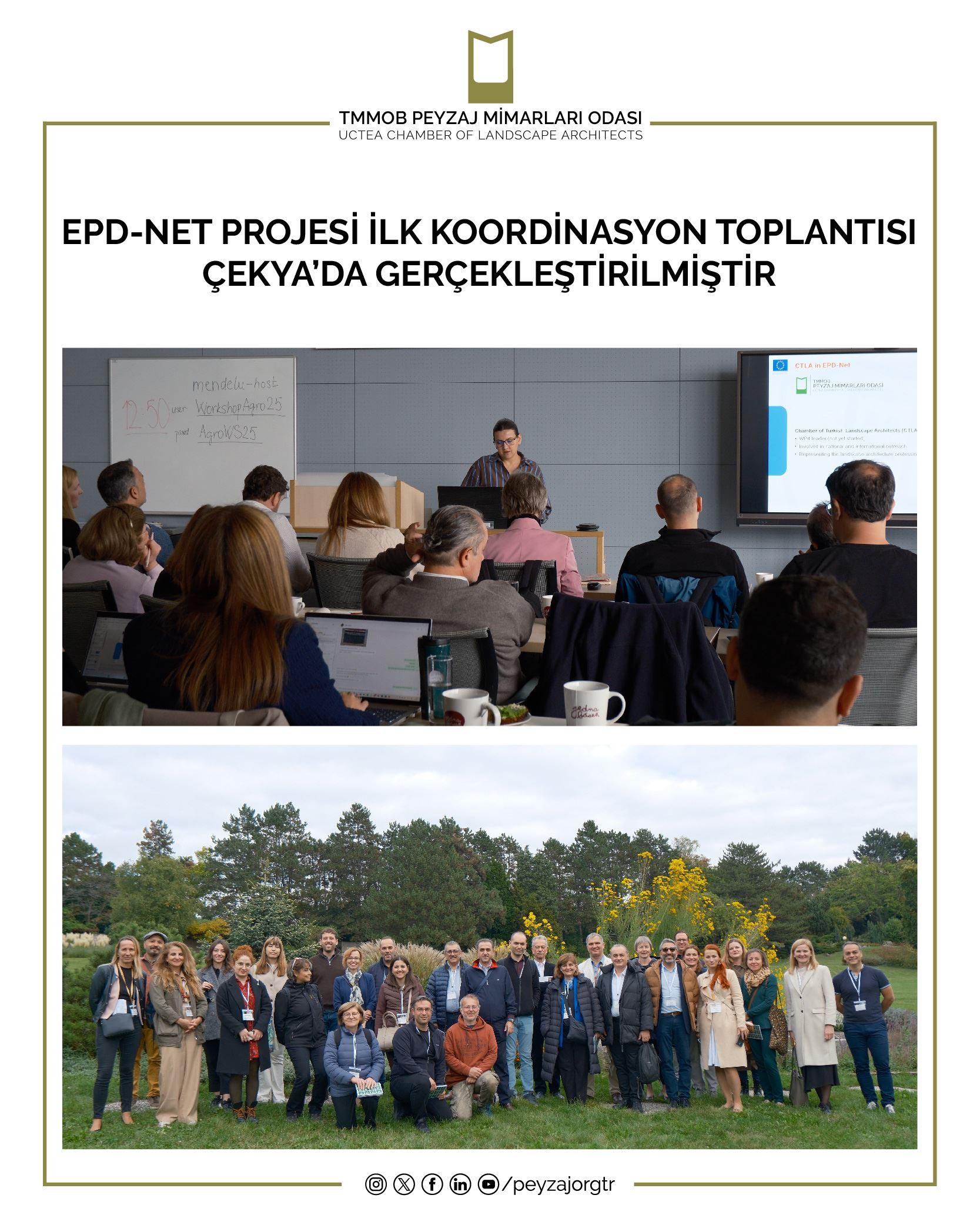 EPD-NET PROJESİ İLK KOORDİNASYON TOPLANTISI ÇEKYA’DA GERÇEKLEŞTİRİLMİŞTİR