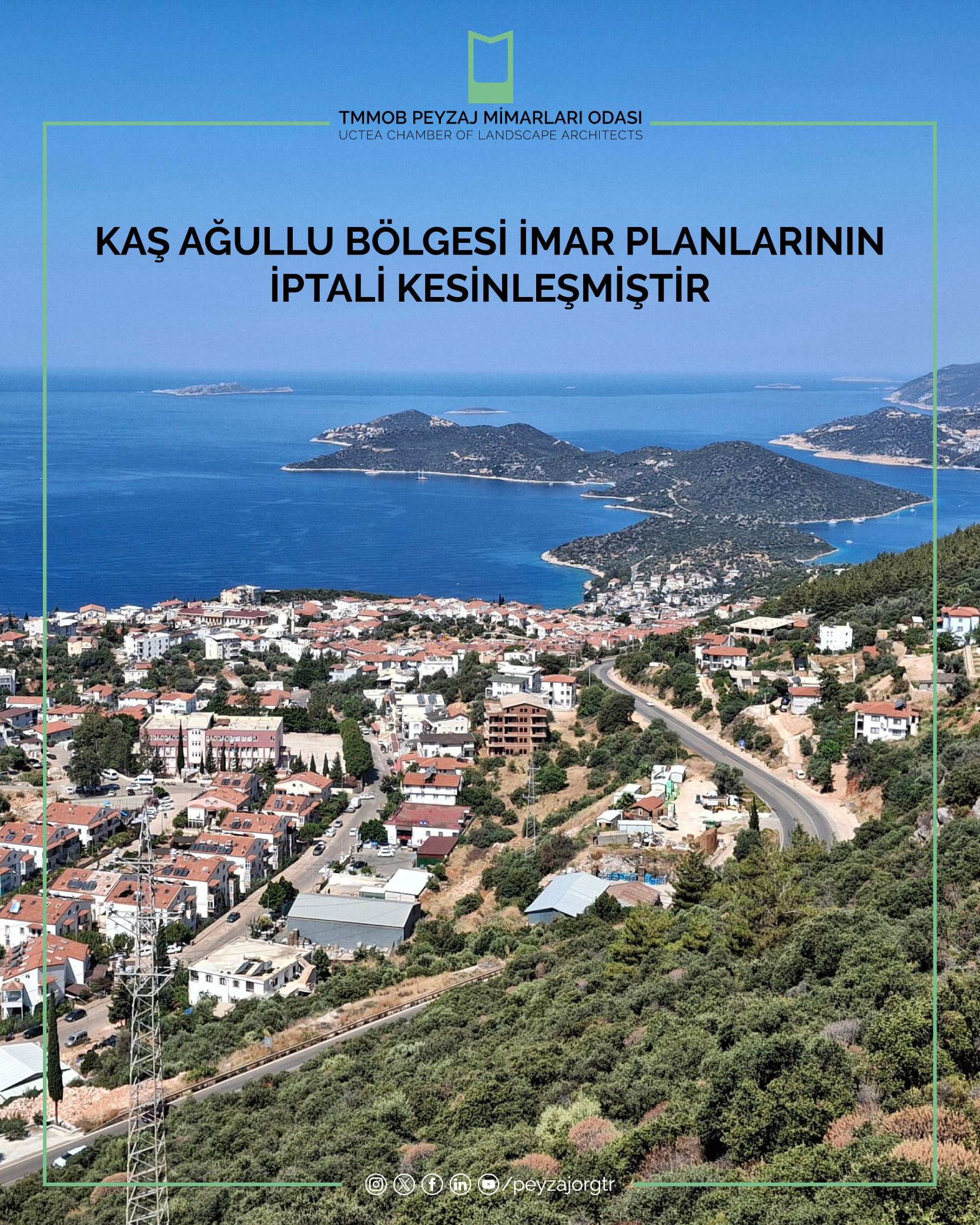 HUKUK | KAŞ AĞULLU BÖLGESİ İMAR PLANLARININ İPTALİ KESİNLEŞMİŞTİR