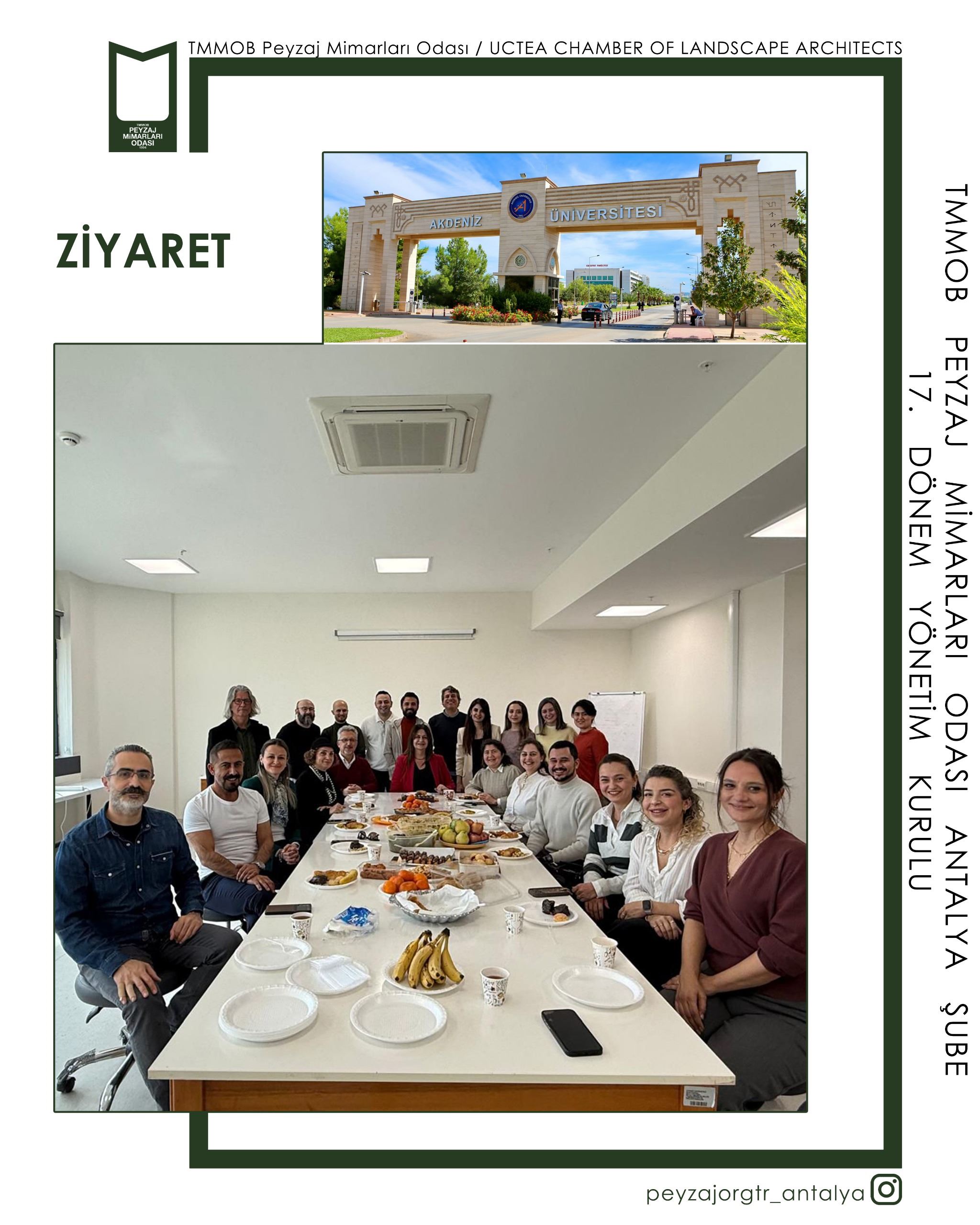 AKDENİZ ÜNİVERSİTESİ PEYZAJ MİMARLIĞI BÖLÜM ZİYARETİ