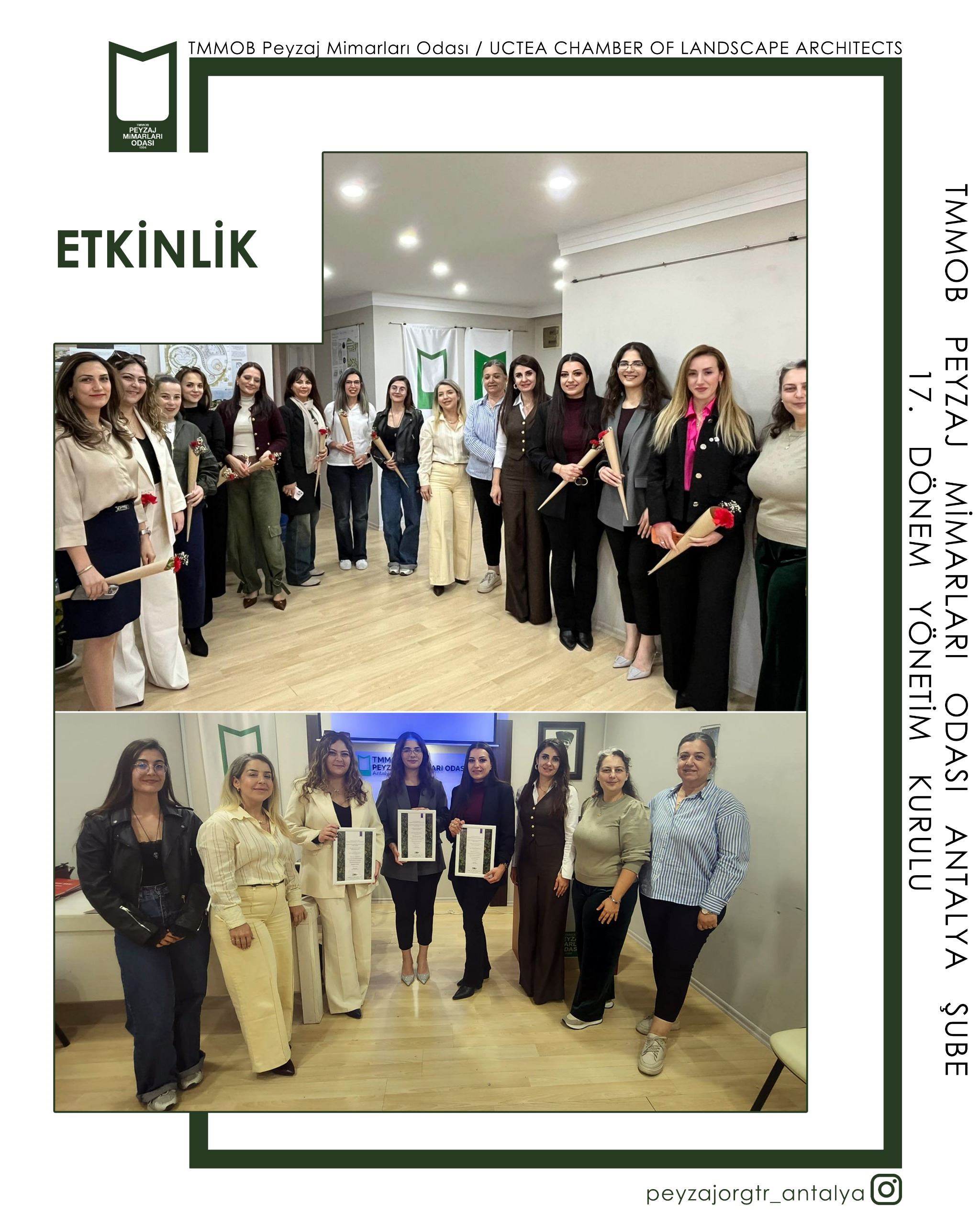 TMMOB PEYZAJ MİMARLARI ODASI ANTALYA ŞUBESİ VE ANTALYA BAROSU KADIN HAKLARI VE TOPLUMSAL CİNSİYET EŞİTLİĞİ KURULU - 8 MART DÜNYA EMEKÇİ KADINLAR GÜNÜ ETKİNLİĞİ