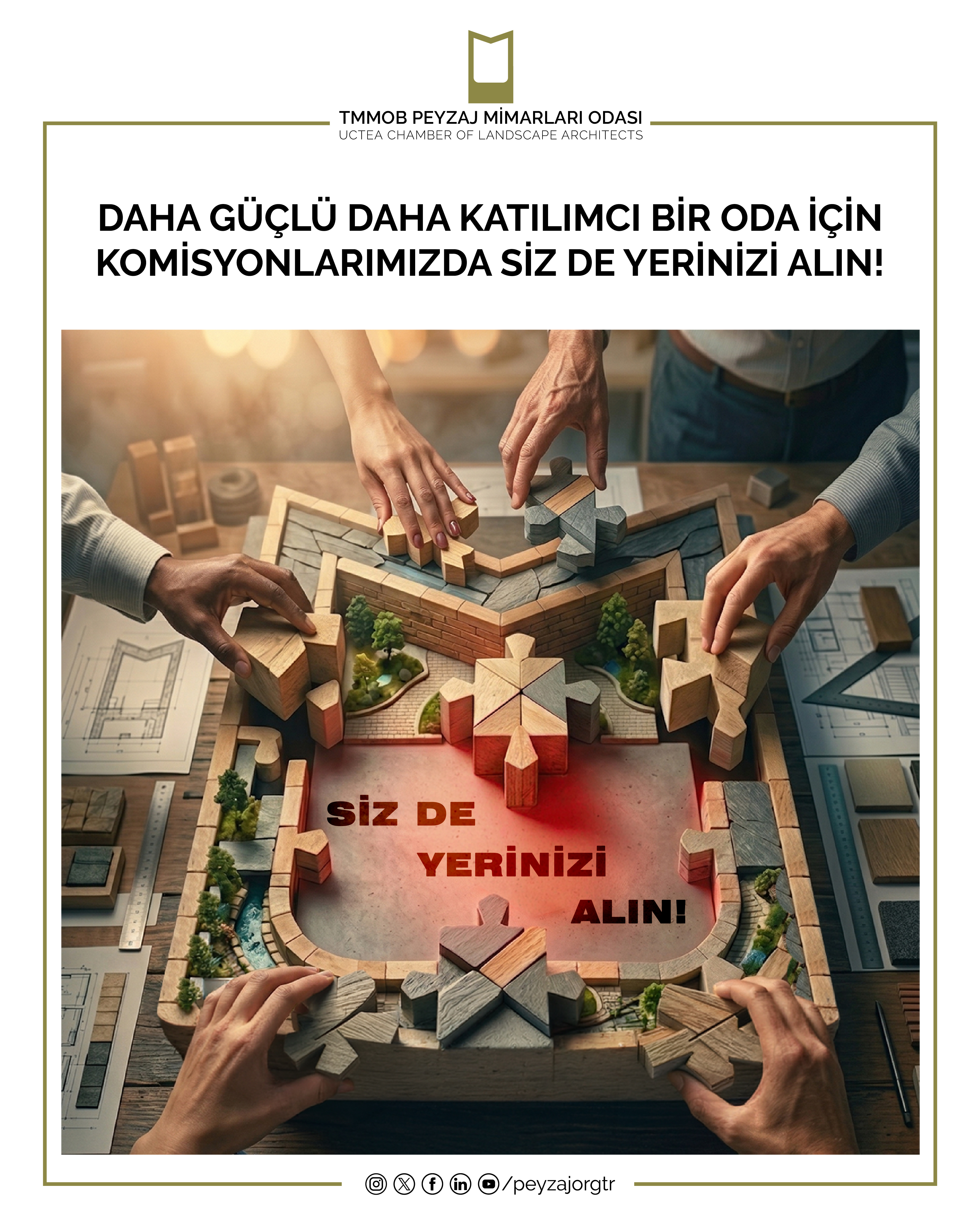 DAHA GÜÇLÜ DAHA KATILIMCI BİR ODA İÇİN KOMİSYONLARIMIZDA SİZ DE YERİNİZİ ALIN!