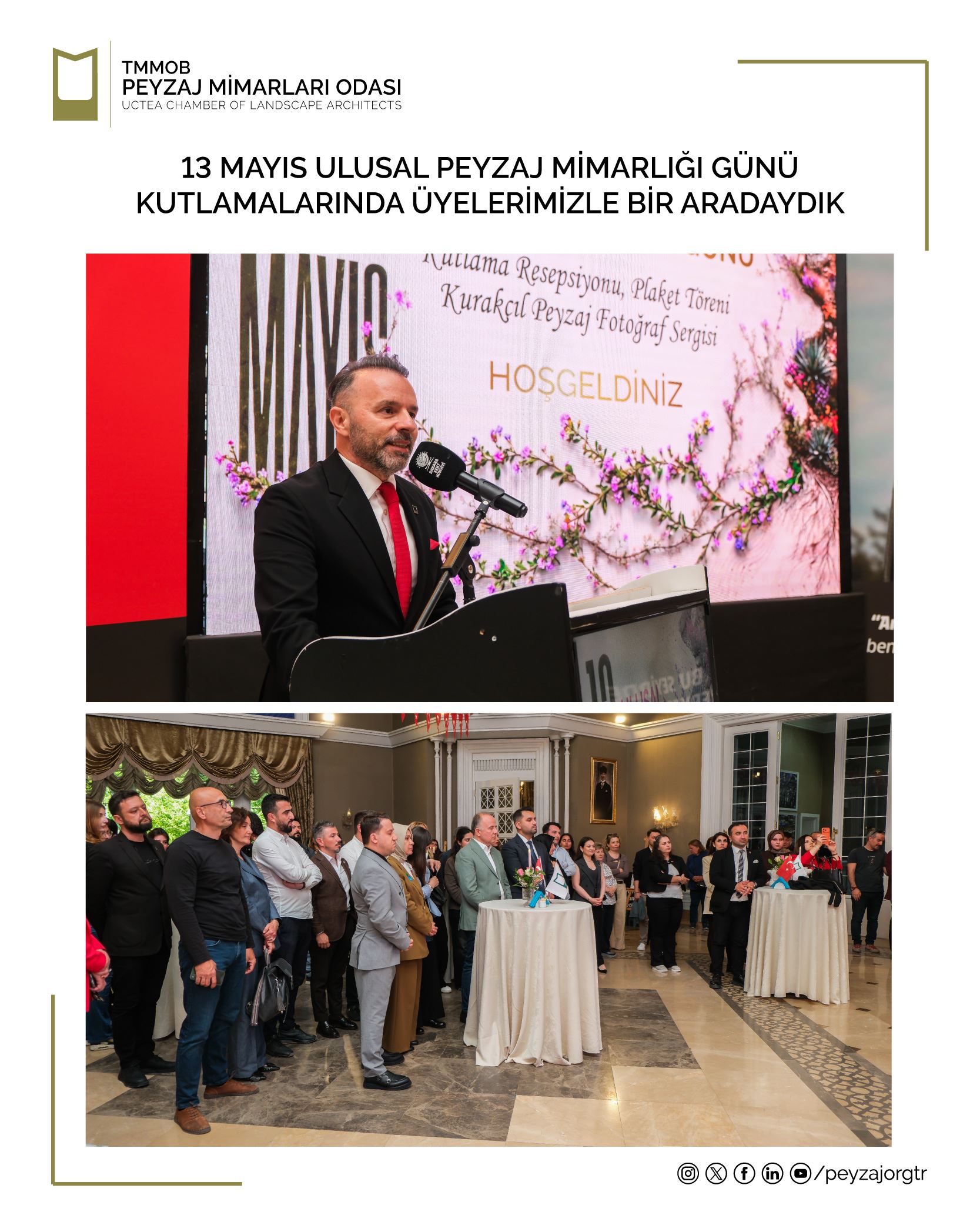 13 MAYIS ULUSAL PEYZAJ MİMARLIĞI GÜNÜ KUTLAMALARINDA ÜYELERİMİZLE BİR ARADAYDIK