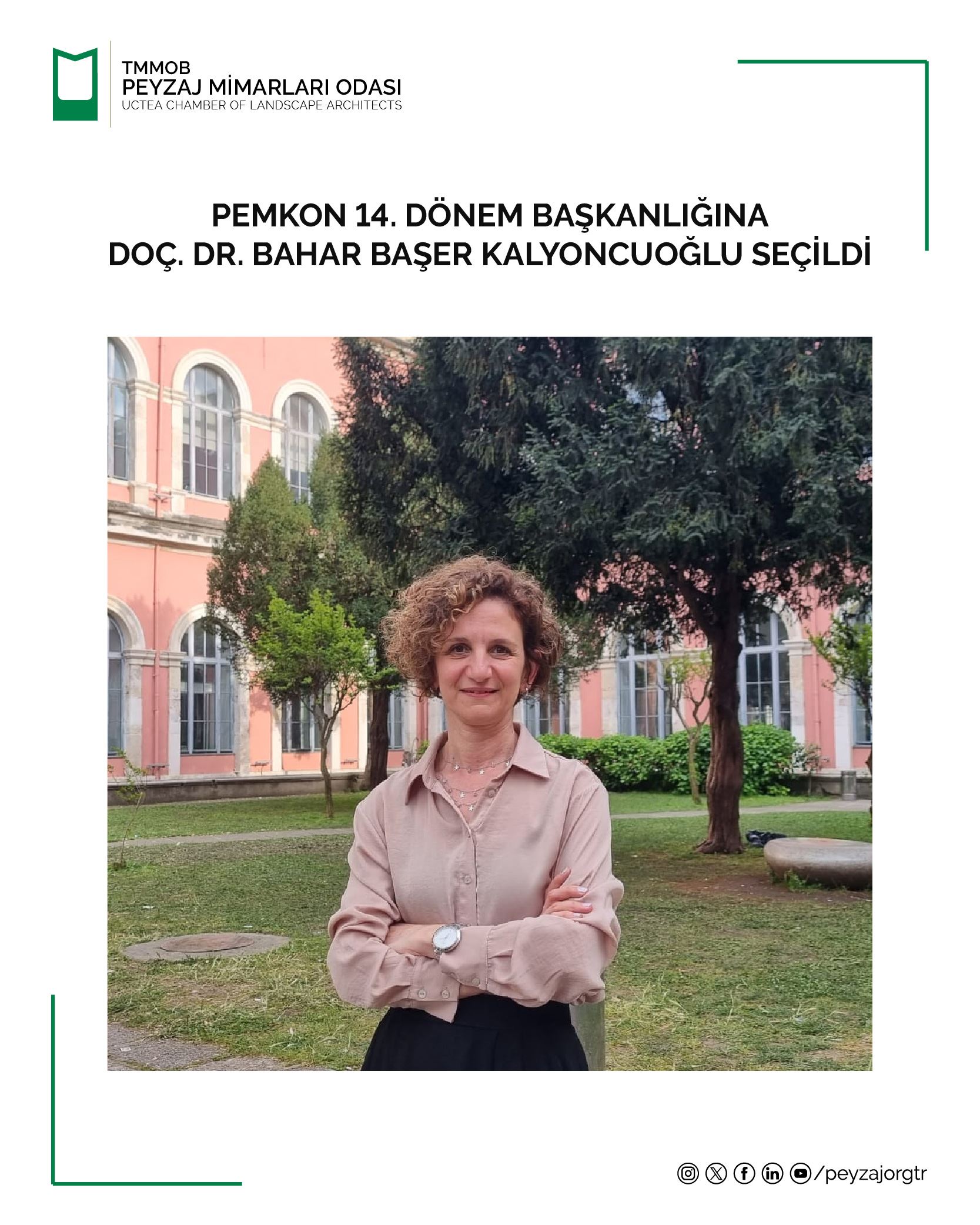 PEMKON 14. DÖNEM BAŞKANLIĞINA DOÇ. DR. BAHAR BAŞER KALYONCUOĞLU SEÇİLDİ