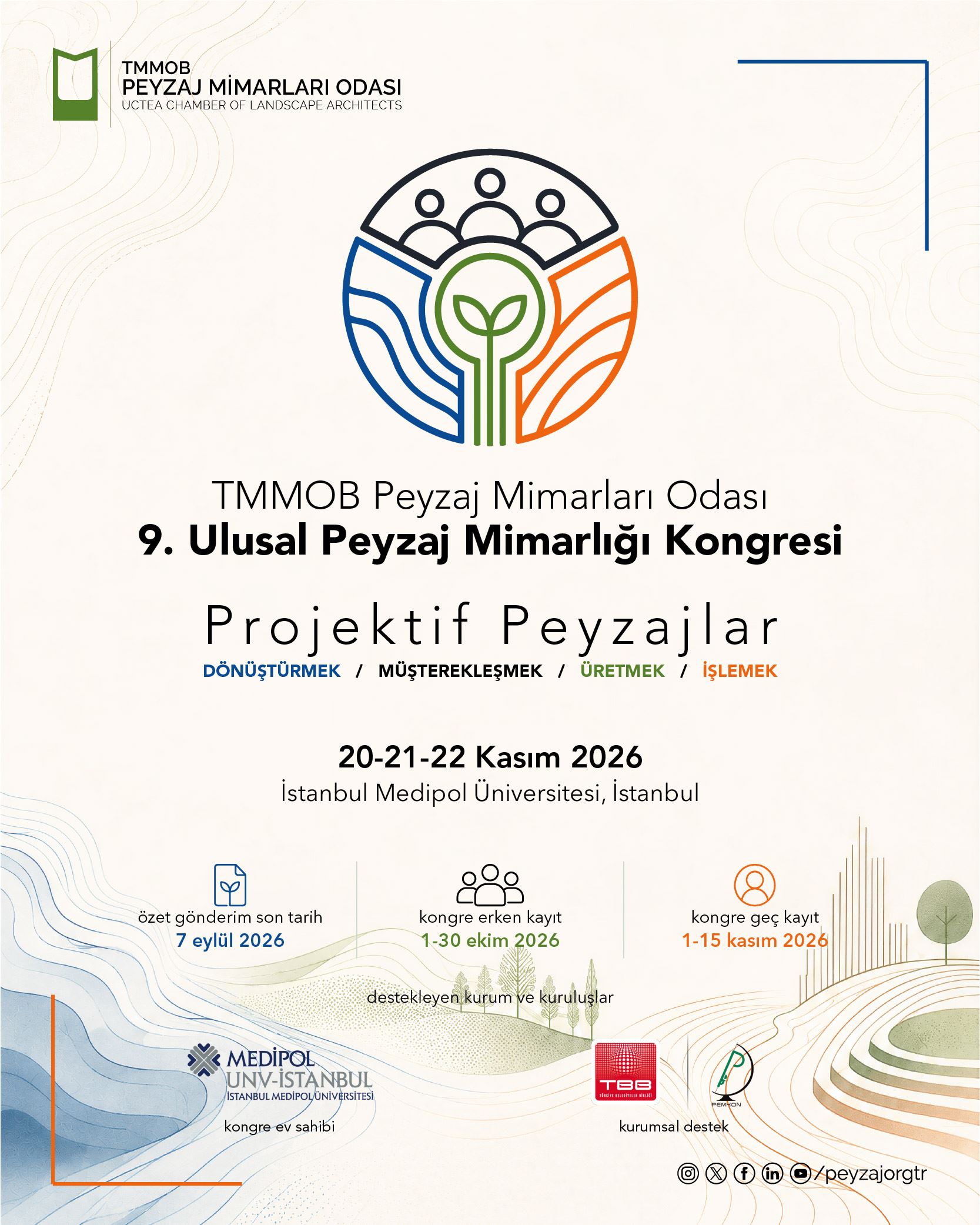9. ULUSAL PEYZAJ MİMARLIĞI KONGRESİ | PROJEKTİF PEYZAJLAR