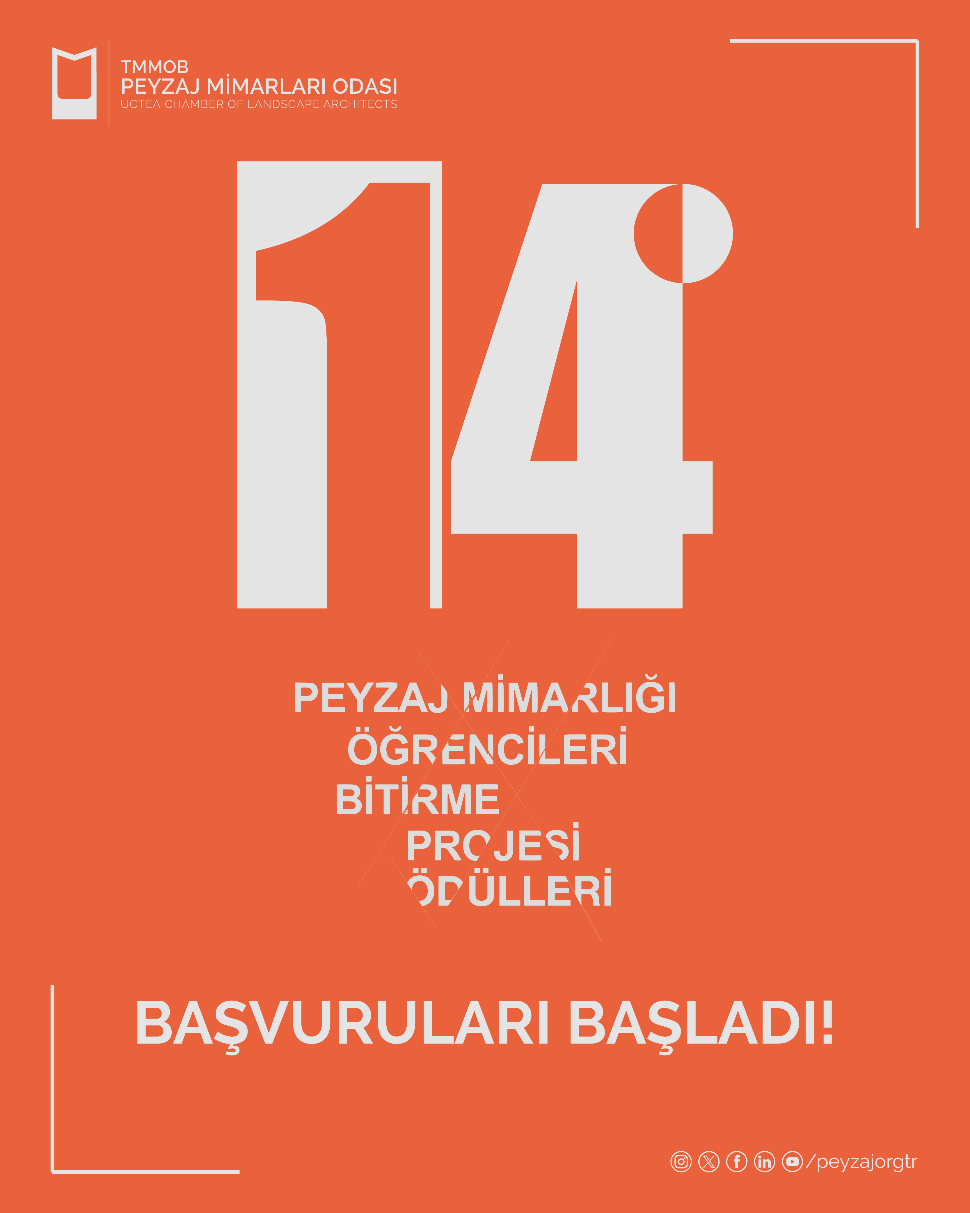 14. PEYZAJ MİMARLIĞI BÖLÜMÜ ÖĞRENCİLERİ BİTİRME PROJESİ ÖDÜLLERİ – 2026