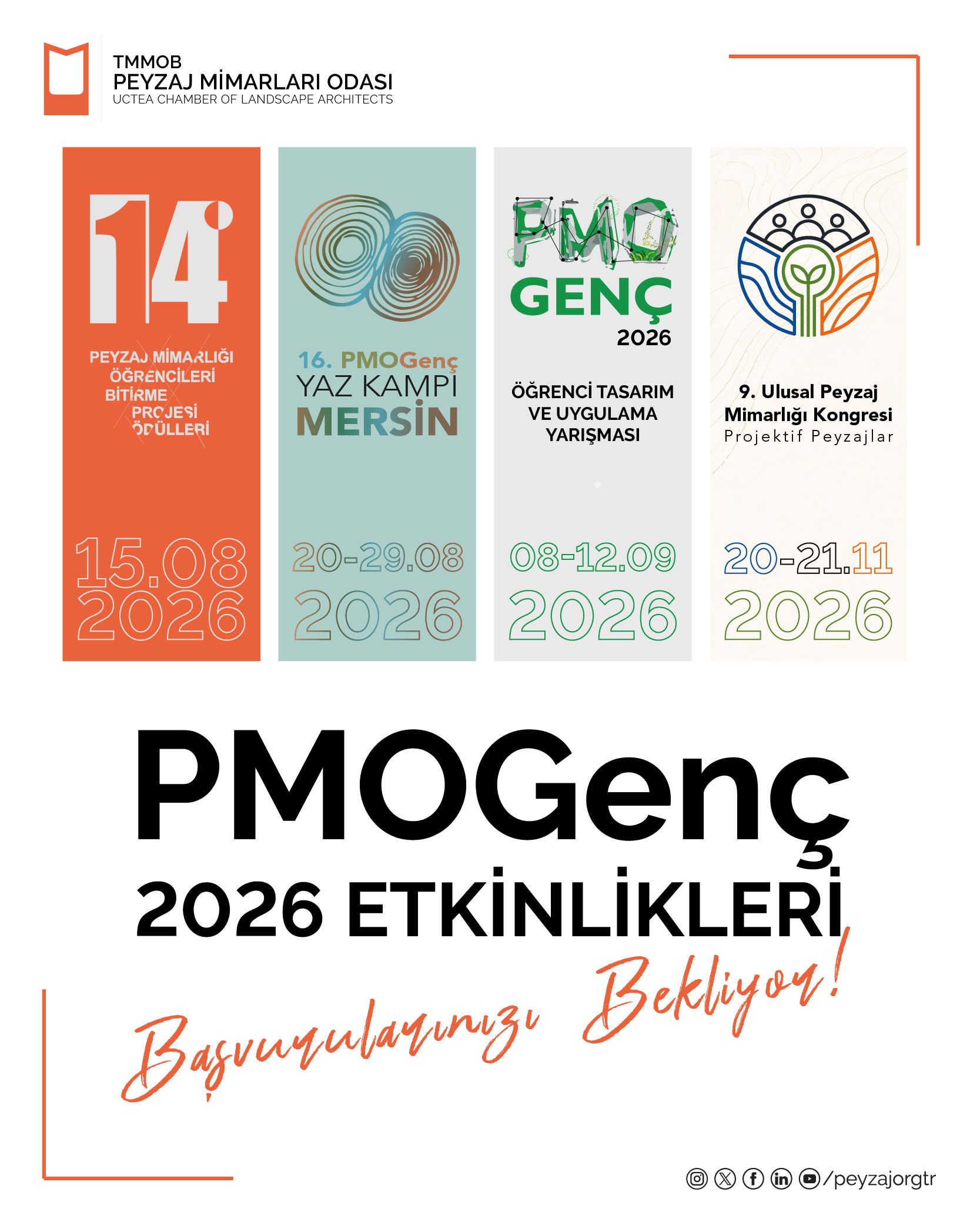 PMOGENÇ 2026 ETKİNLİKLERİ BAŞVURULARINIZI BEKLİYOR!