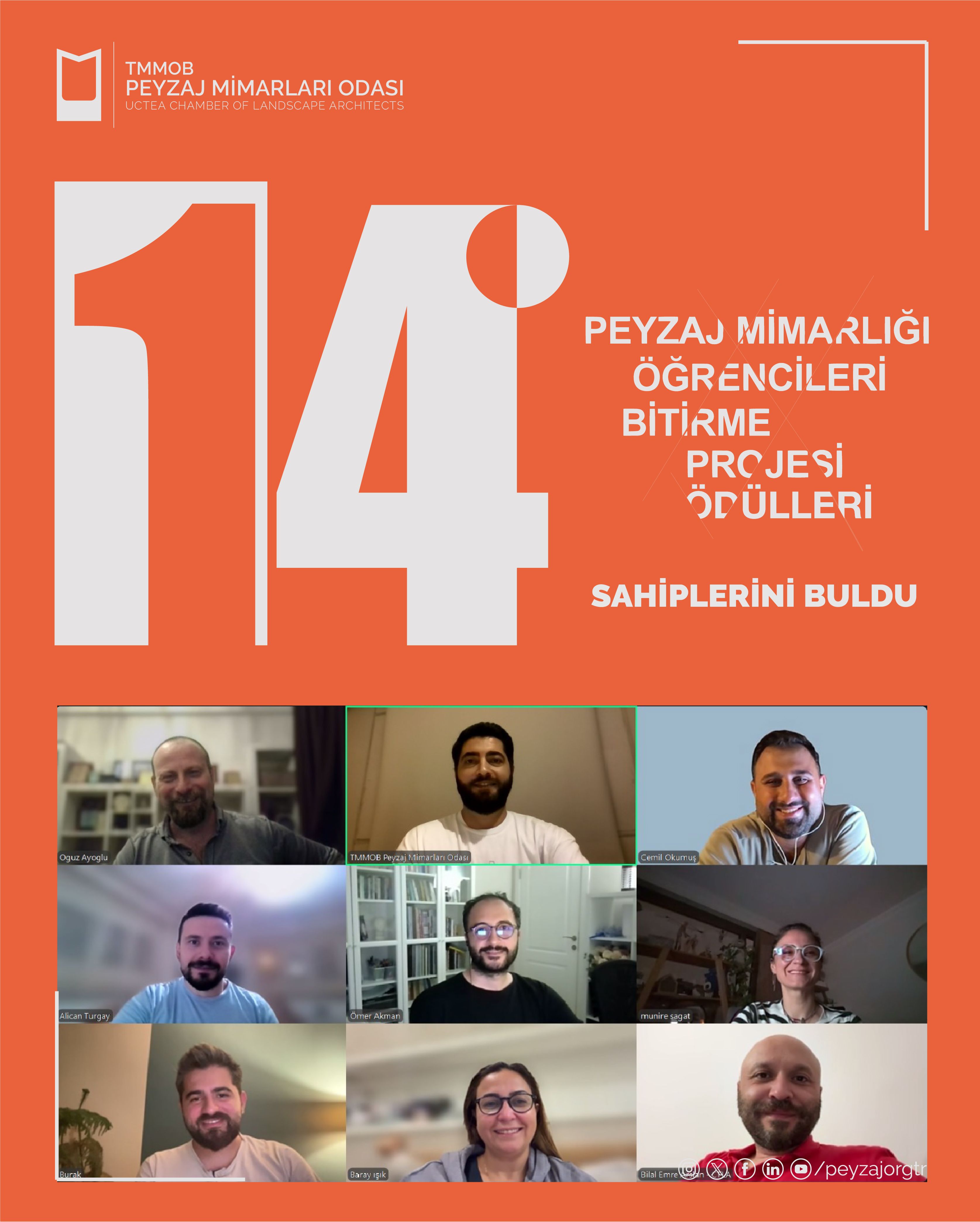 14. PEYZAJ MİMARLIĞI BÖLÜMÜ ÖĞRENCİLERİ BİTİRME PROJESİ ÖDÜLLERİ SAHİPLERİNİ BULDU