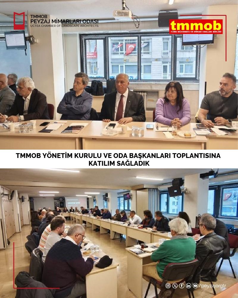 TMMOB YÖNETİM KURULU İLE ODA YÖNETİM KURULU BAŞKANLARI ORTAK TOPLANTISINA KATILIM SAĞLADIK