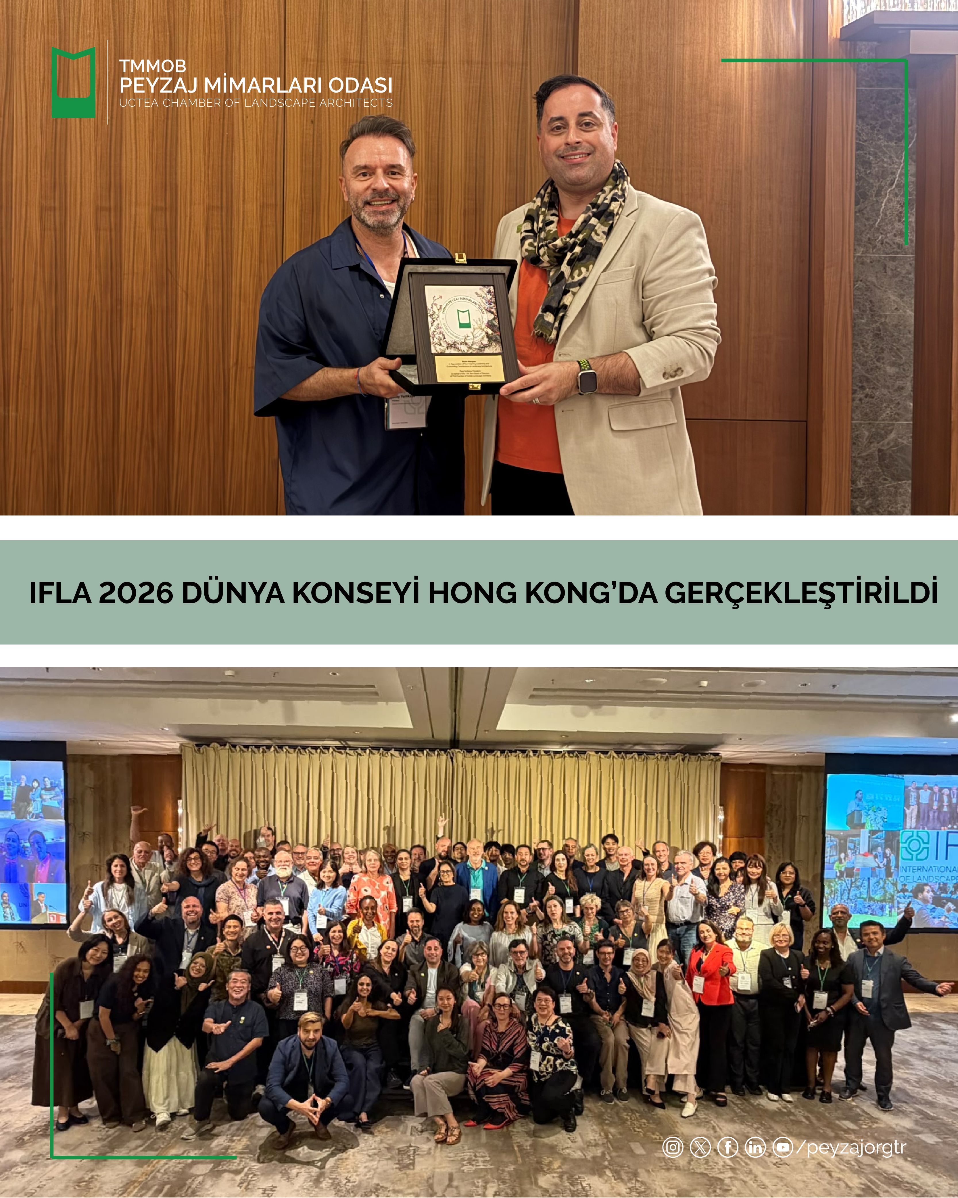 IFLA 2026 DÜNYA KONSEYİ HONGKONG'DA GERÇEKLEŞTİRİLDİ