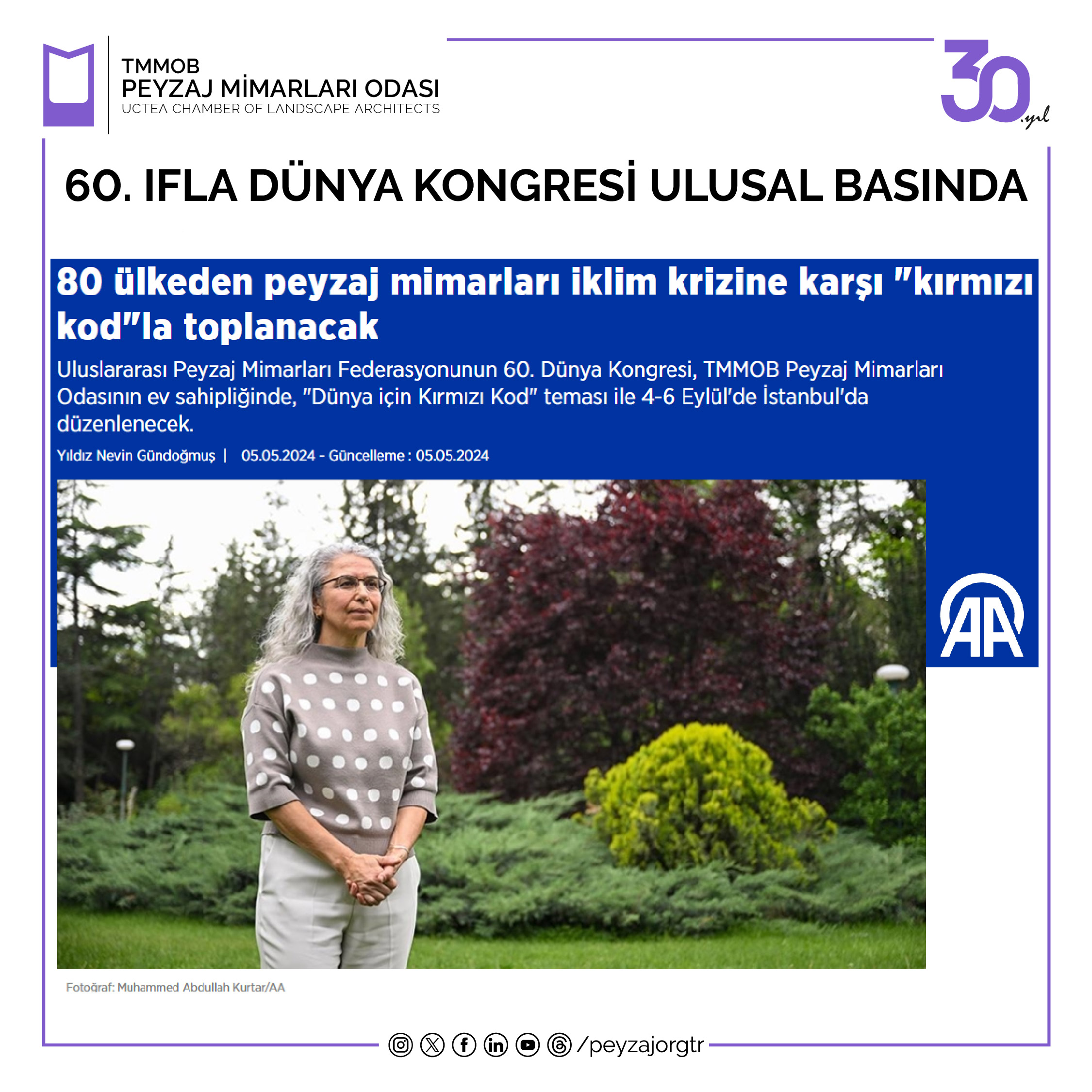 BASINDA ODAMIZ | 60. IFLA DÜNYA KONGRESİ ULUSAL BASINDA