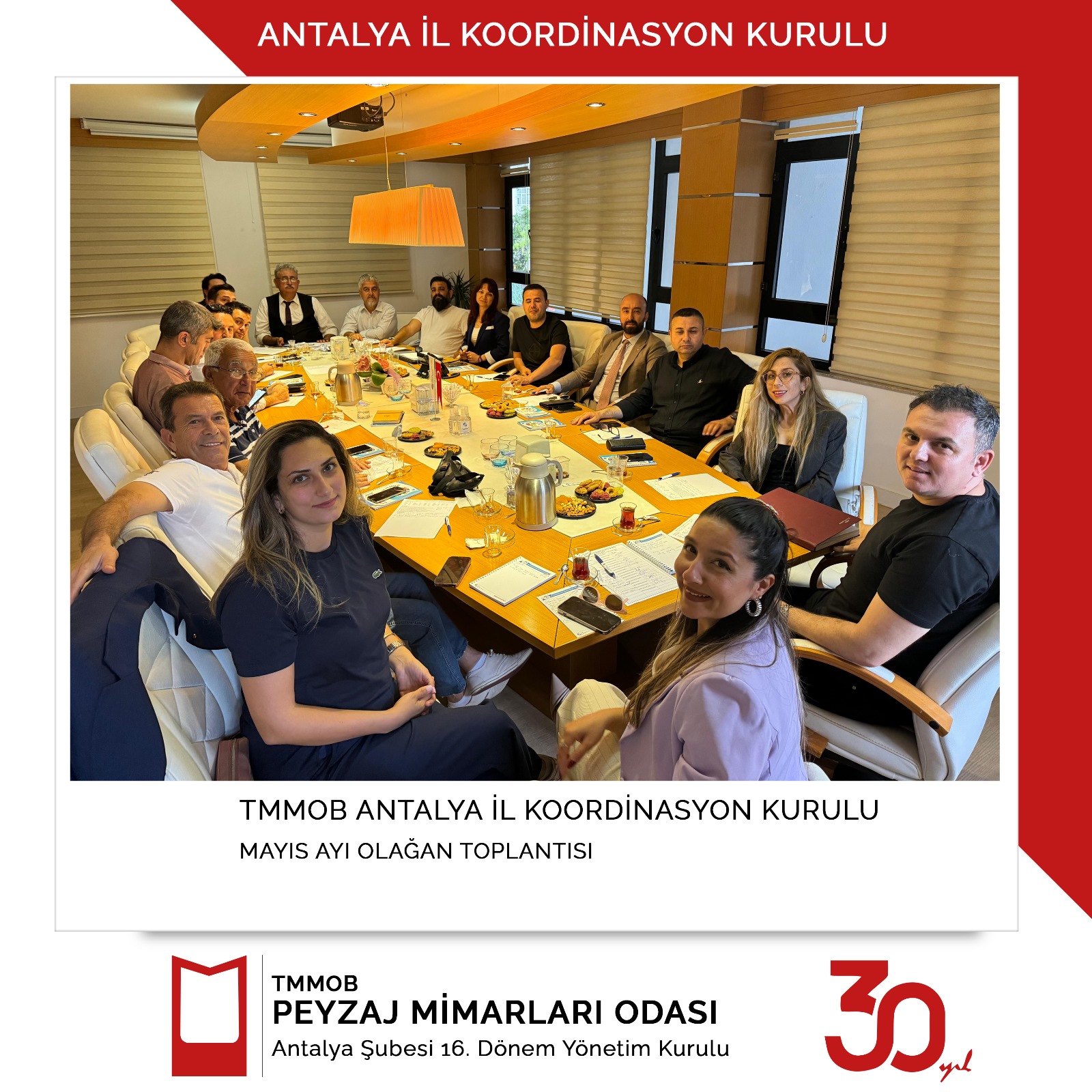 TMMOB ANTALYA İL KOORDİNASYON KURULU MAYIS AYI OLAĞAN TOPLANTISI