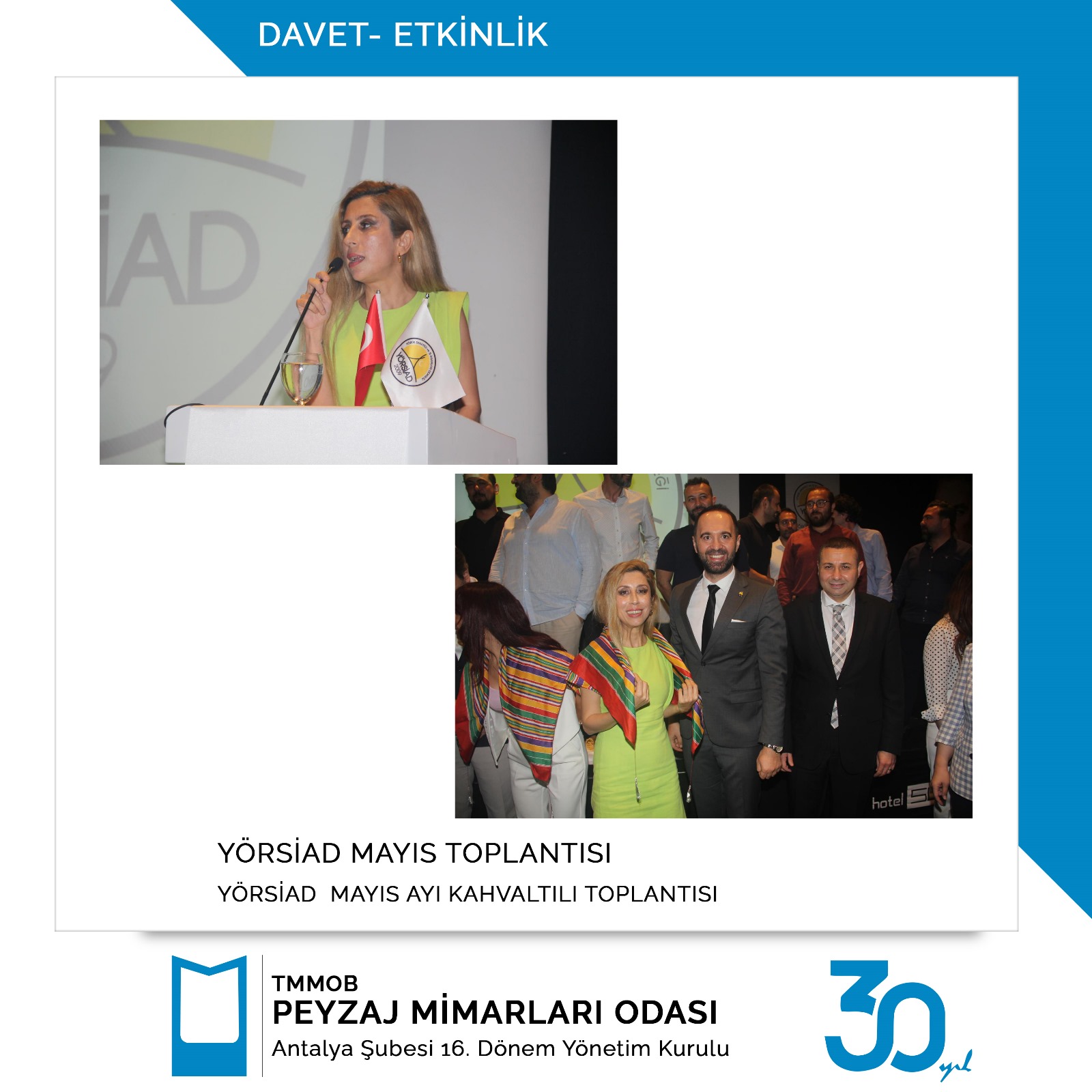 YÖRSİAD MAYIS AYI TOPLANTISINA KATILIM SAĞLANDI