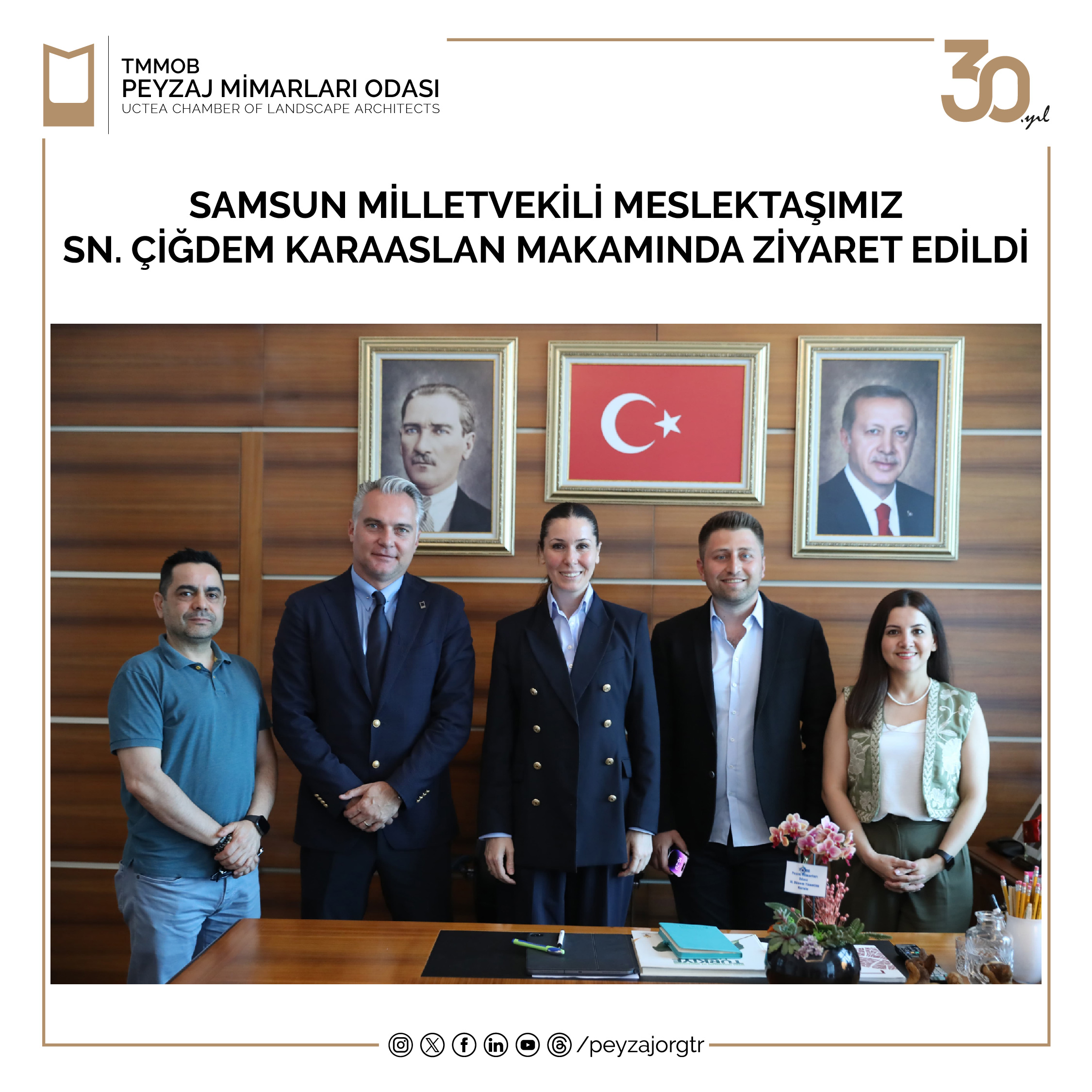 ZİYARET | MİLLETVEKİLİ MESLEKTAŞIMIZ SN. ÇİĞDEM KARAASLAN MAKAMINDA ZİYARET EDİLDİ