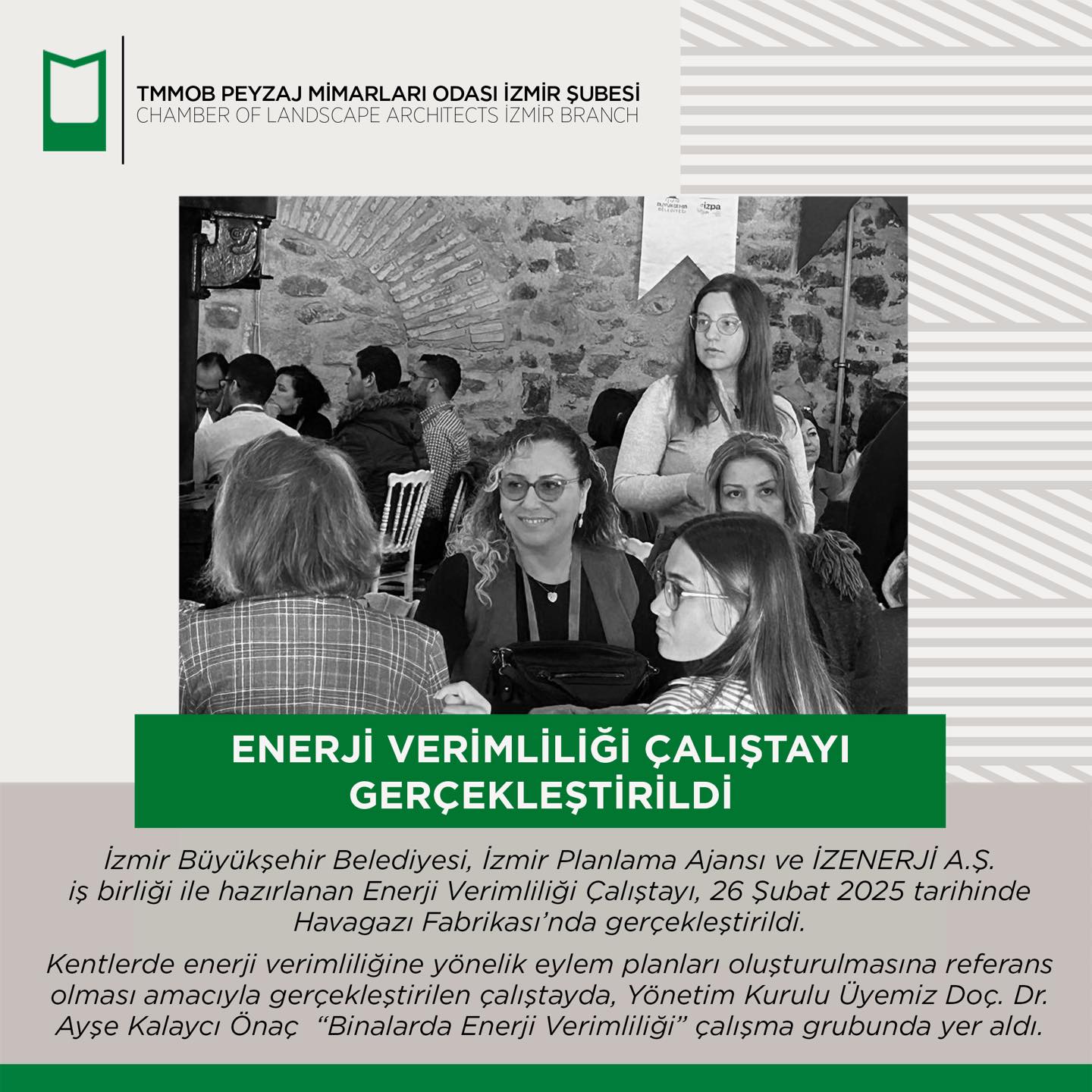 ENERJİ VERİMLİLİĞİ ÇALIŞTAYI GERÇEKLEŞTİRİLDİ