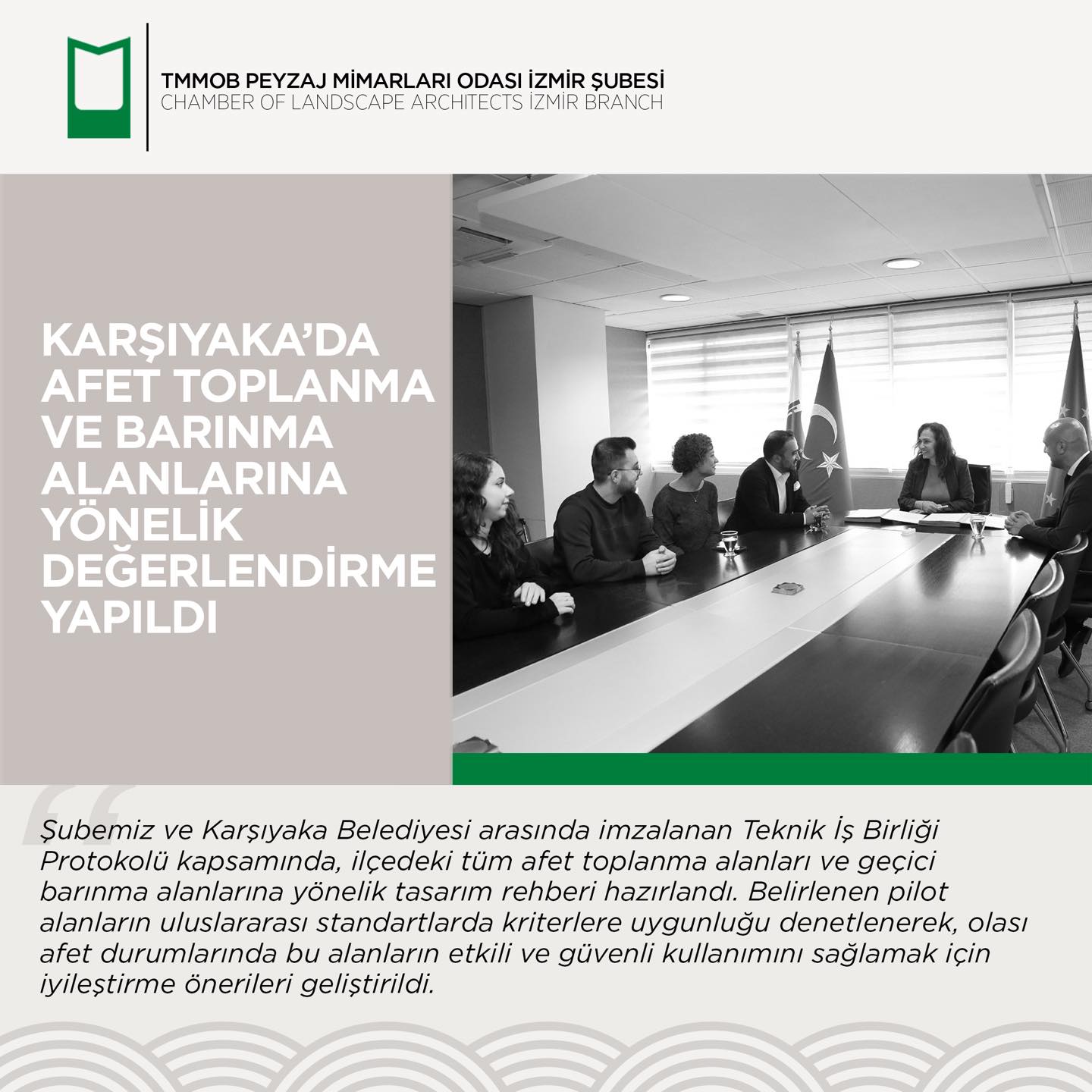 KARŞIYAKA'DA AFET TOPLANMA VE BARINMA ALANLARINA YÖNELİK DEĞERLENDİRME YAPILDI
