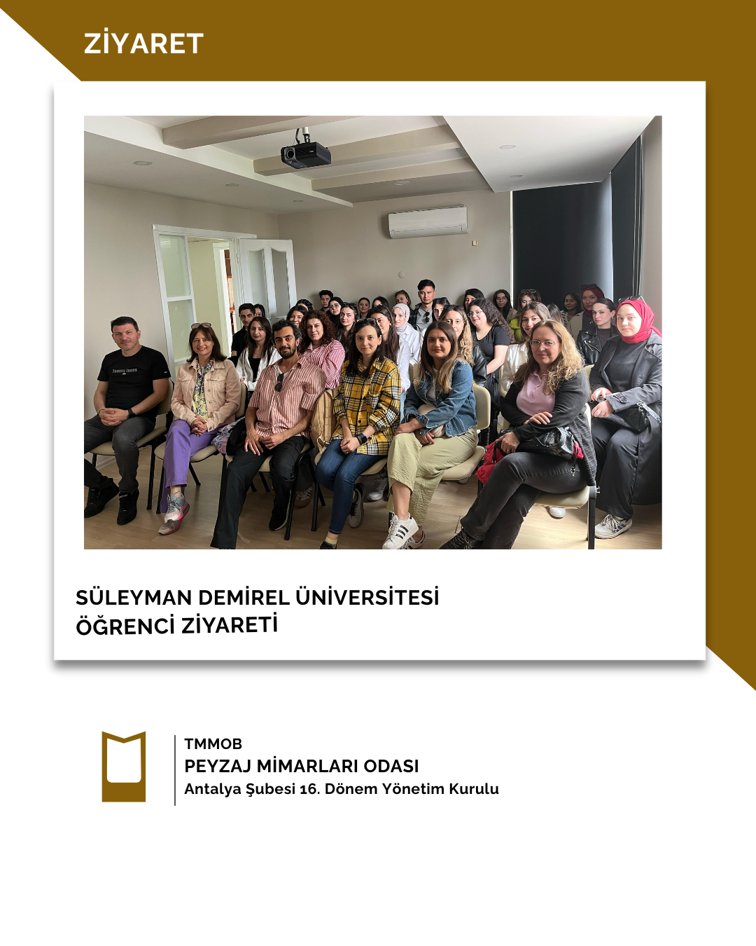 ISPARTA SÜLEYMAN DEMİREL ÜNİVERSİTESİ PEYZAJ MİMARLIĞI ÖĞRENCİ ZİYARETİ