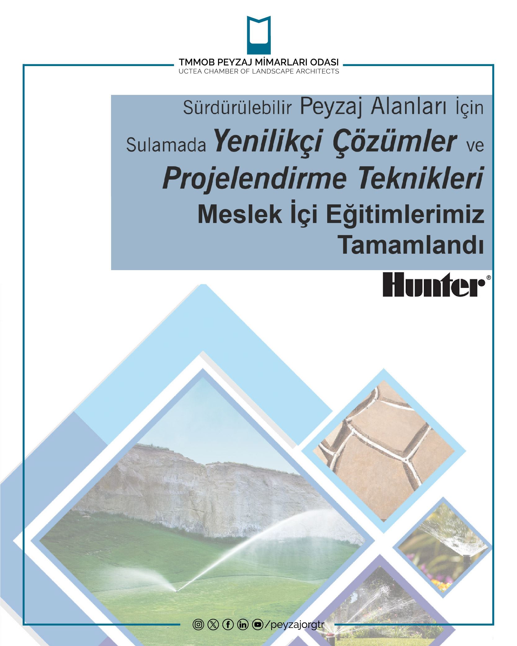 EĞİTİM | SÜRDÜRÜLEBİLİR PEYZAJ ALANLARI İÇİN SULAMADA YENİLİKÇİ ÇÖZÜMLER VE PROJELENDİRME TEKNİKLERİ MESLEK İÇİ EĞİTİMLERİMİZ TAMAMLANDI