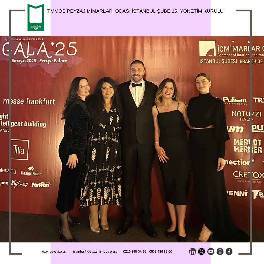 TMMOB İÇMİMARLAR ODASI İSTANBUL ŞUBESİ GALA YEMEĞİ`NE KATILIM SAĞLADIK.