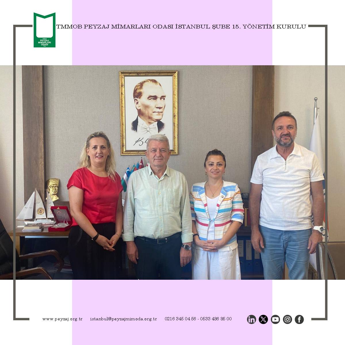 ÇEKMEKÖY BELEDİYE BAŞKAN YARDIMCISI SN. SEYFETTİN YILDIRIM MAKAMINDA ZİYARET EDİLDİ. 