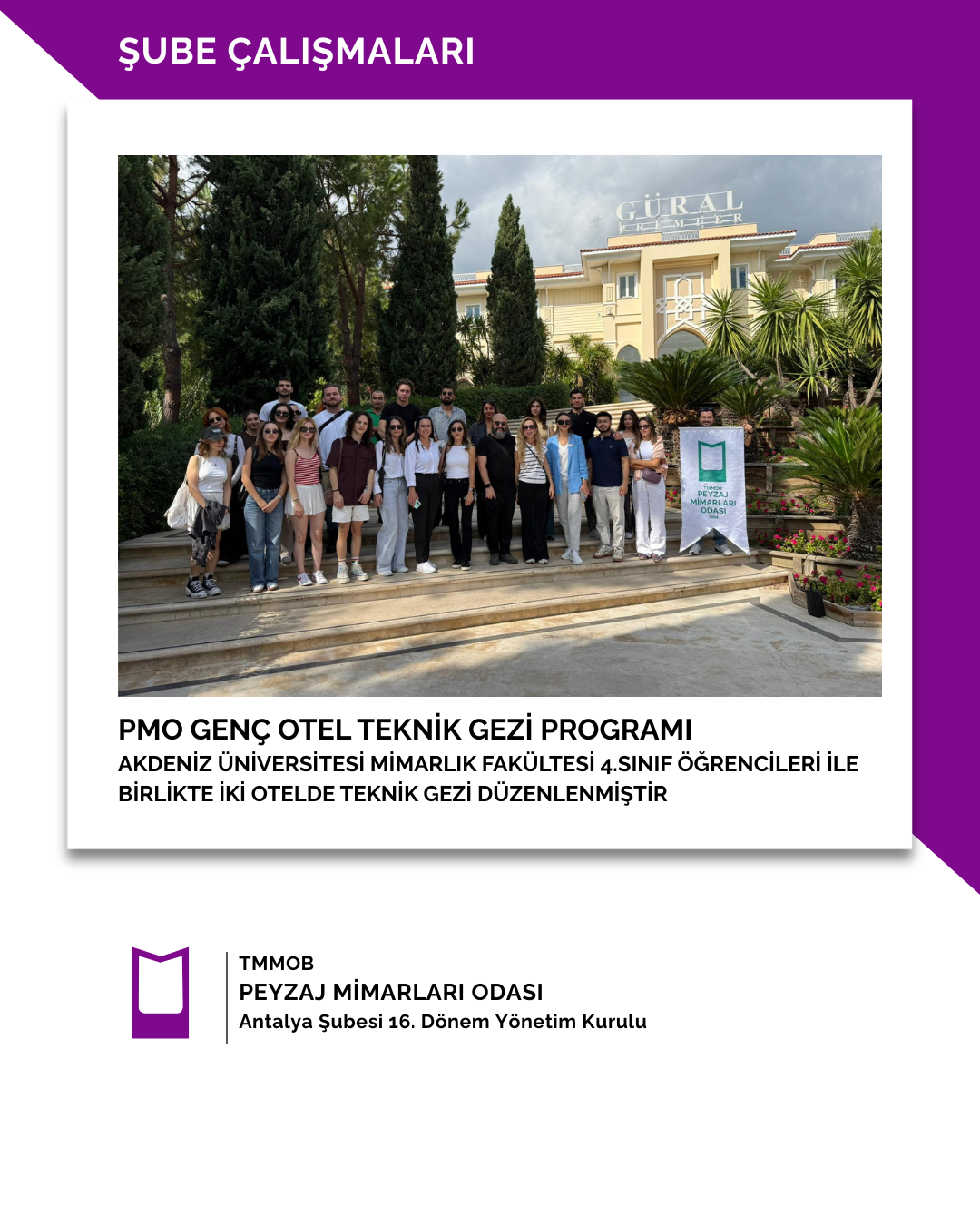 OTEL TEKNİK GEZİ PROGRAMI