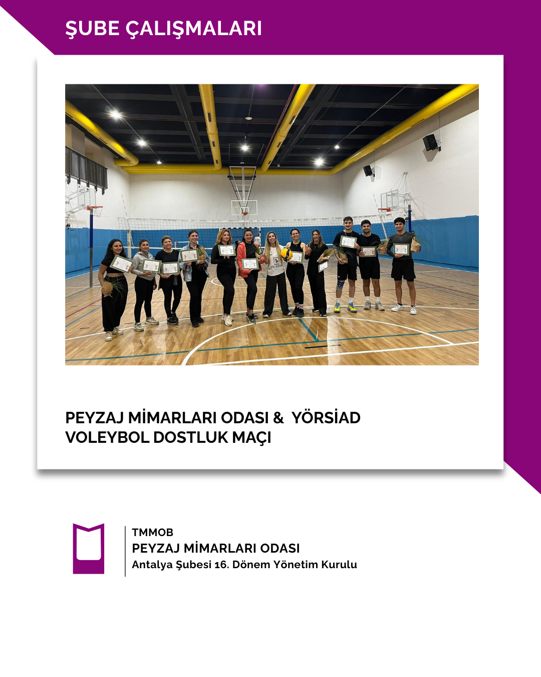 PEYZAJ MİMARLARI ODASI & YÖRSİAD DOSTLUK MAÇI