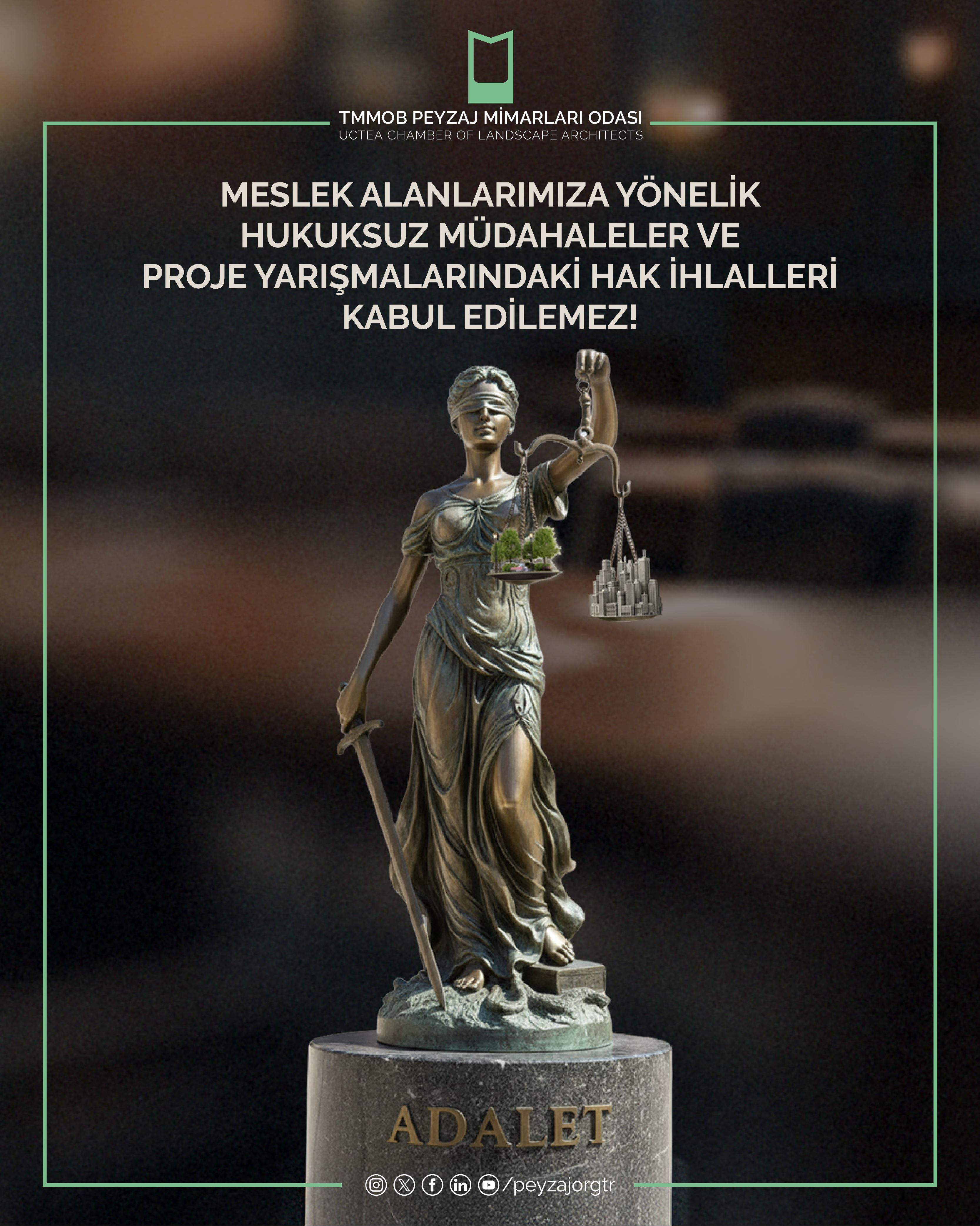 BASIN AÇIKLAMASI | MESLEK ALANLARIMIZA YÖNELİK HUKUKSUZ MÜDAHALELER VE PROJE YARIŞMALARINDAKİ HAK İHLALLERİ KABUL EDİLEMEZ