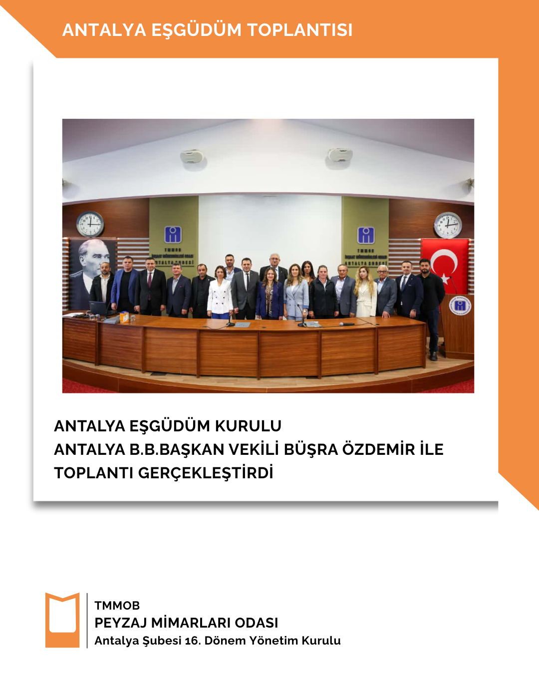 ANTALYA EŞGÜDÜM KURULU ANTALYA B.B.BAŞKAN VEKİLİ BÜŞRA ÖZDEMİR İLE TOPLANTI GERÇEKLEŞTİRDİ