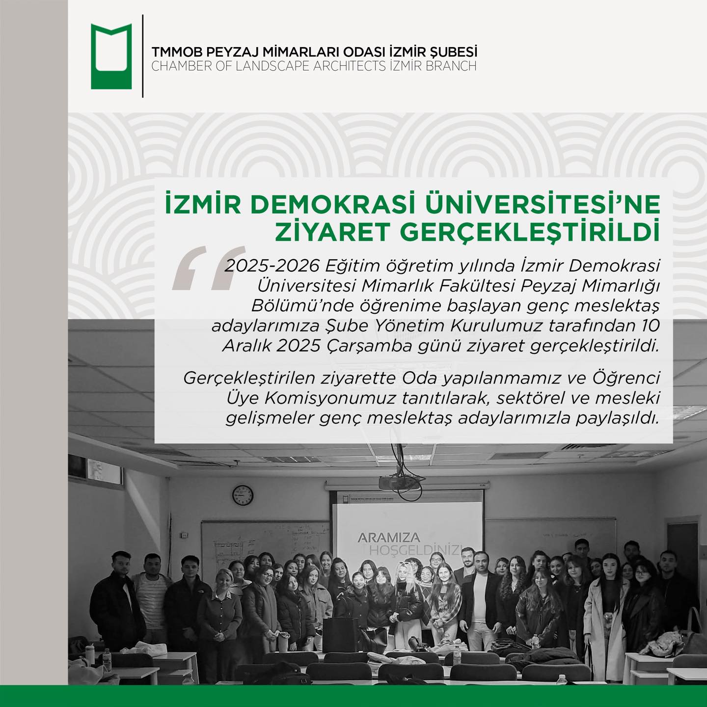 İZMİR DEMOKRASİ ÜNİVERSİTESİ’NE ZİYARET GERÇEKLEŞTİRİLDİ