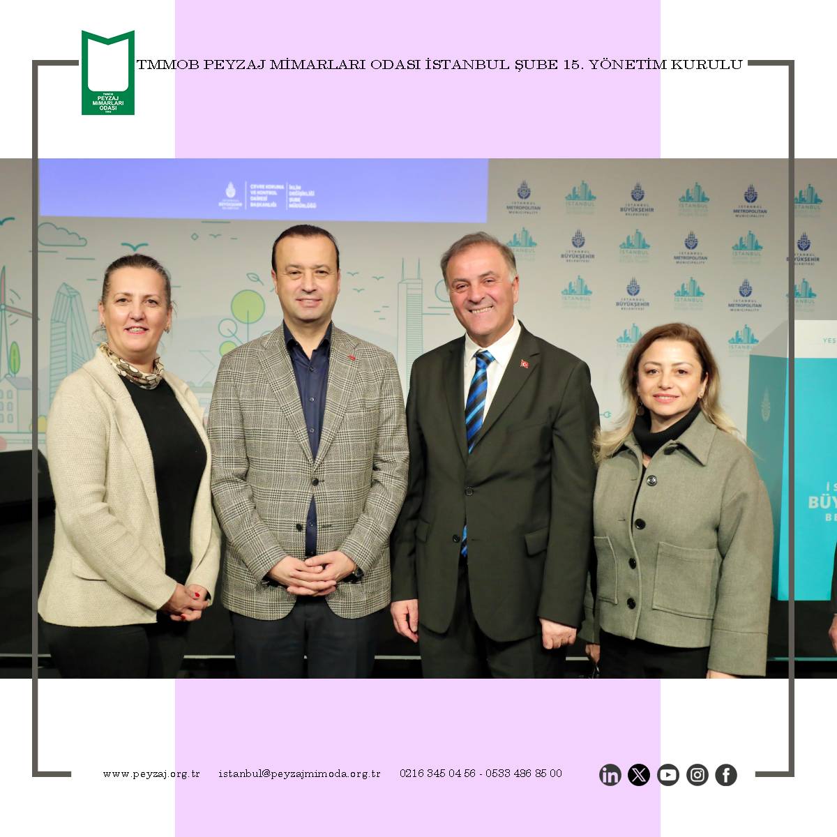 İSTANBUL YEŞİL ŞEHİR EYLEM PLANI LANSMANINA KATILIM SAĞLADIK. 