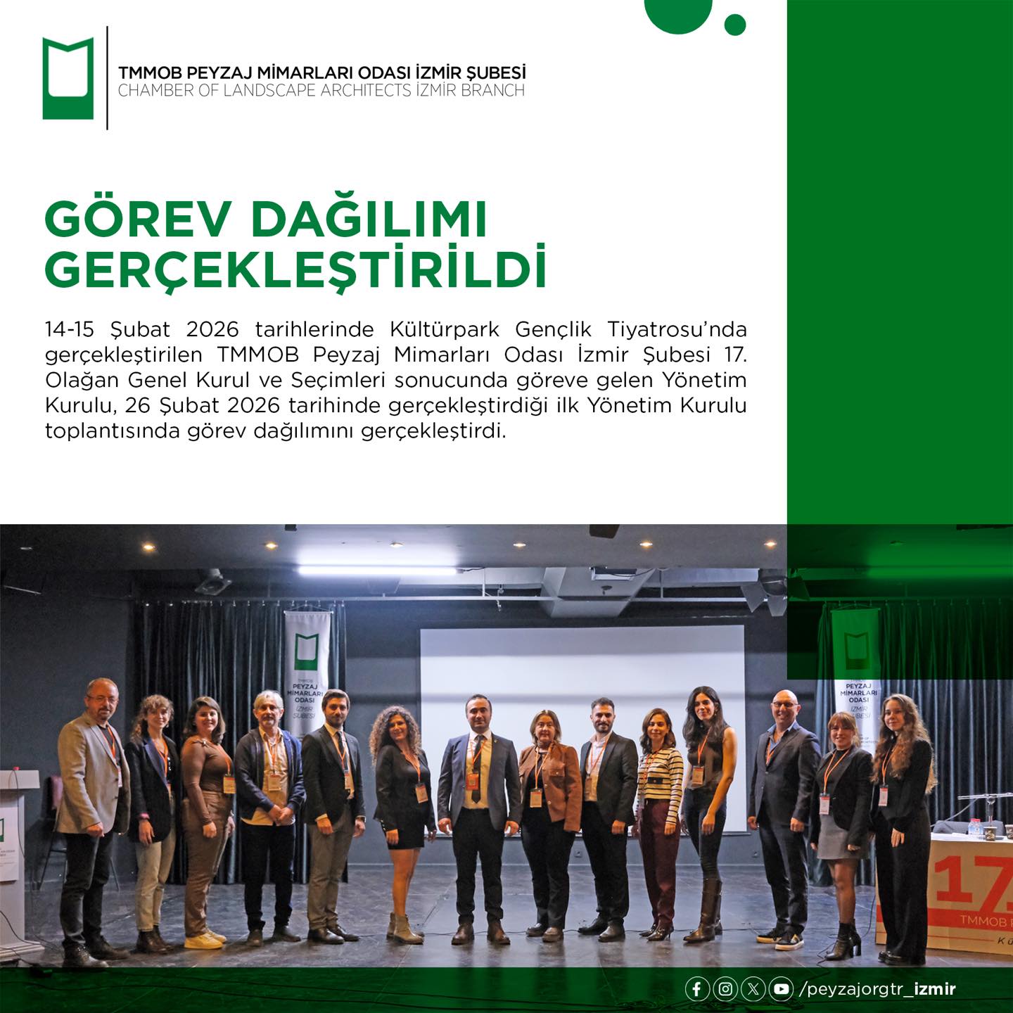 GÖREV DAĞILIMI GERÇEKLEŞTİRİLDİ