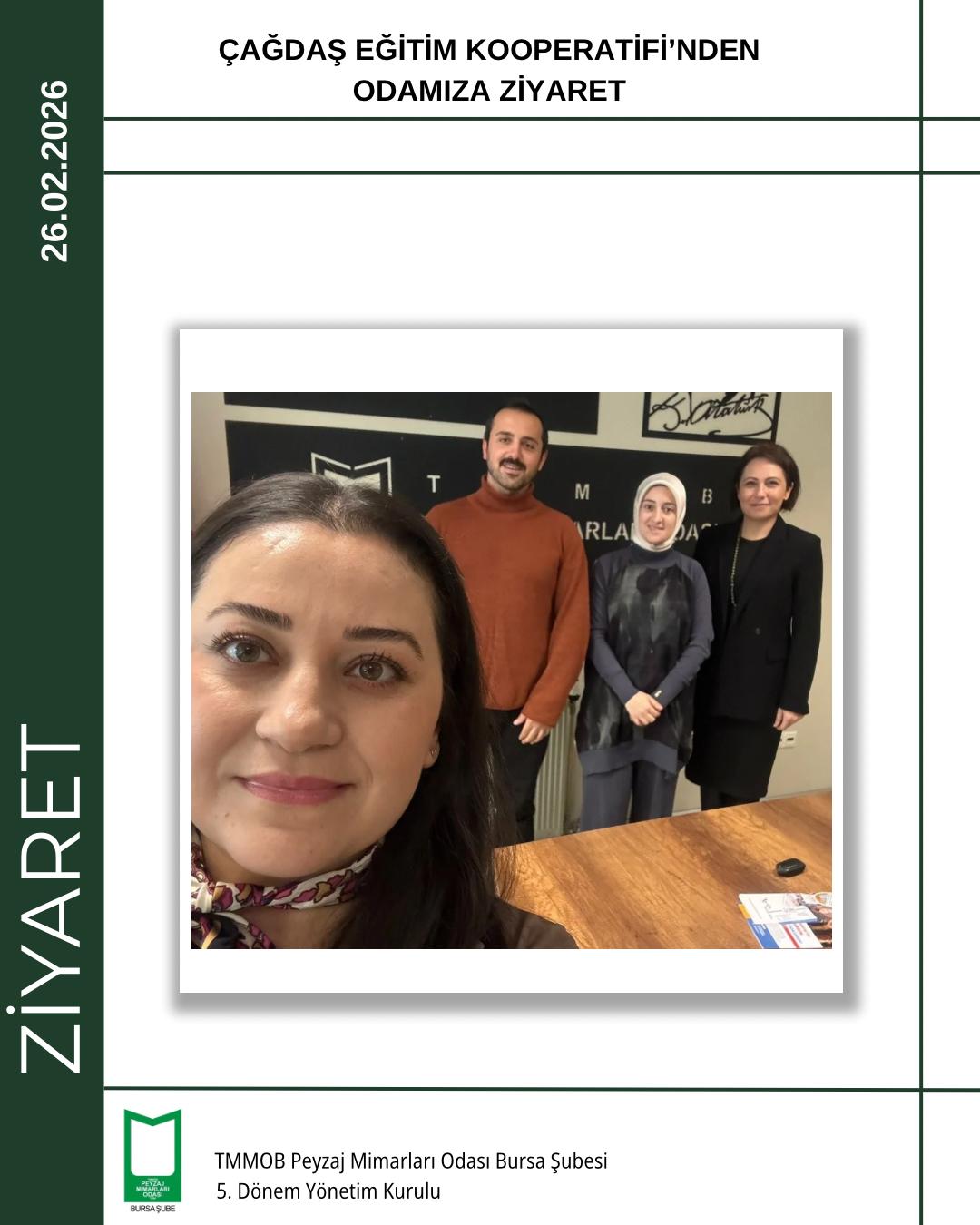 ZİYARET| ÇAĞDAŞ EĞİTİM KOOPERATİFİ’NDEN ODAMIZA ZİYARET